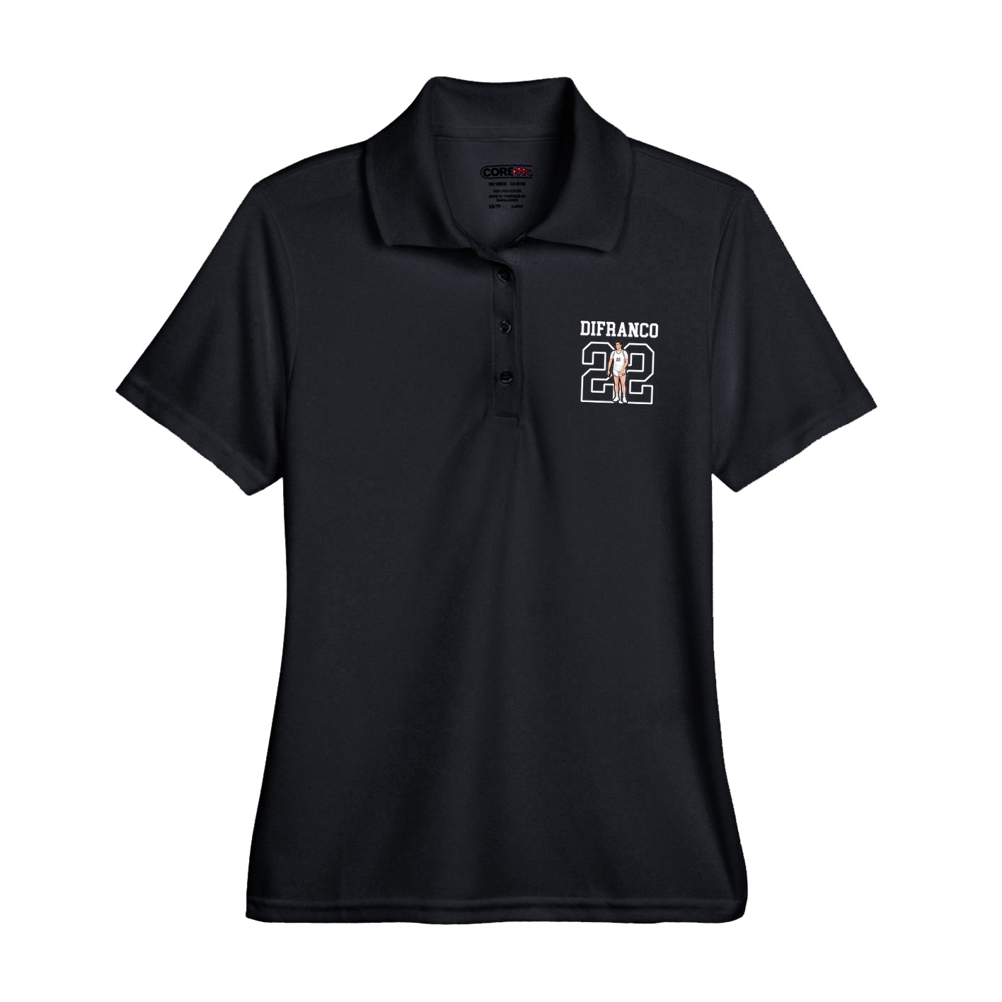 Womens Performance Polo — Shirsey in Black