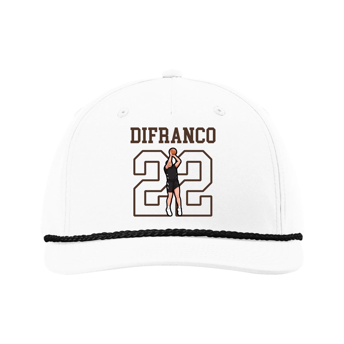 Five-Panel Classic Rope Cap — Shirsey in White