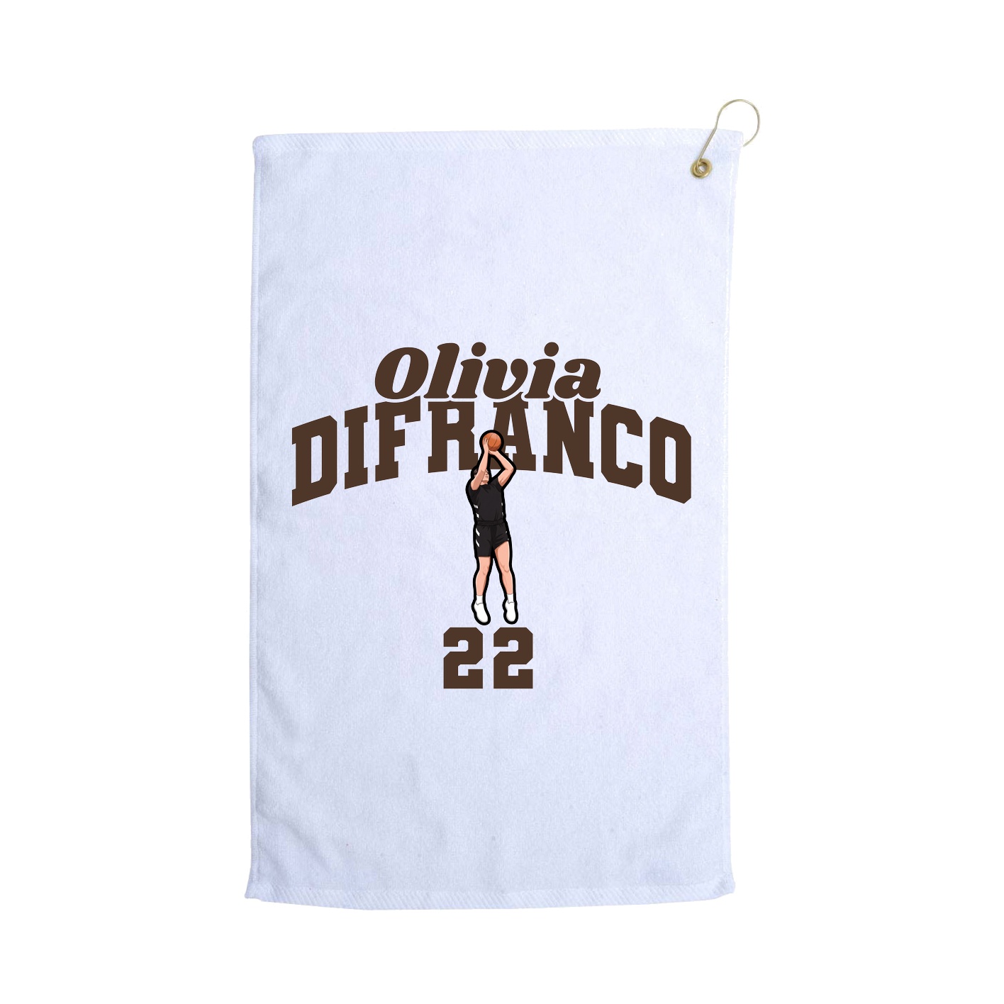Golf Towel — Signature Arch in White