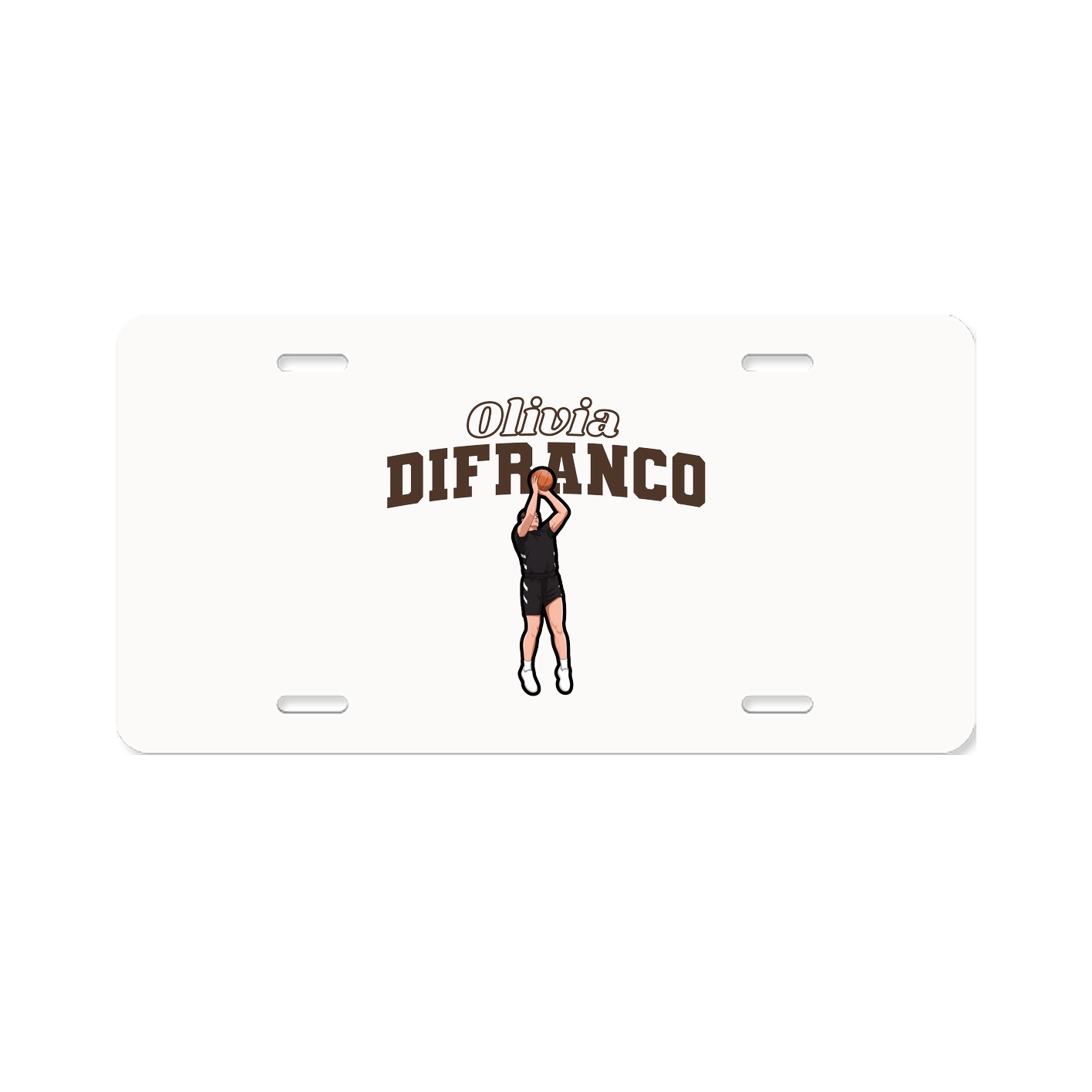 License Plate — Name Arch in Classic