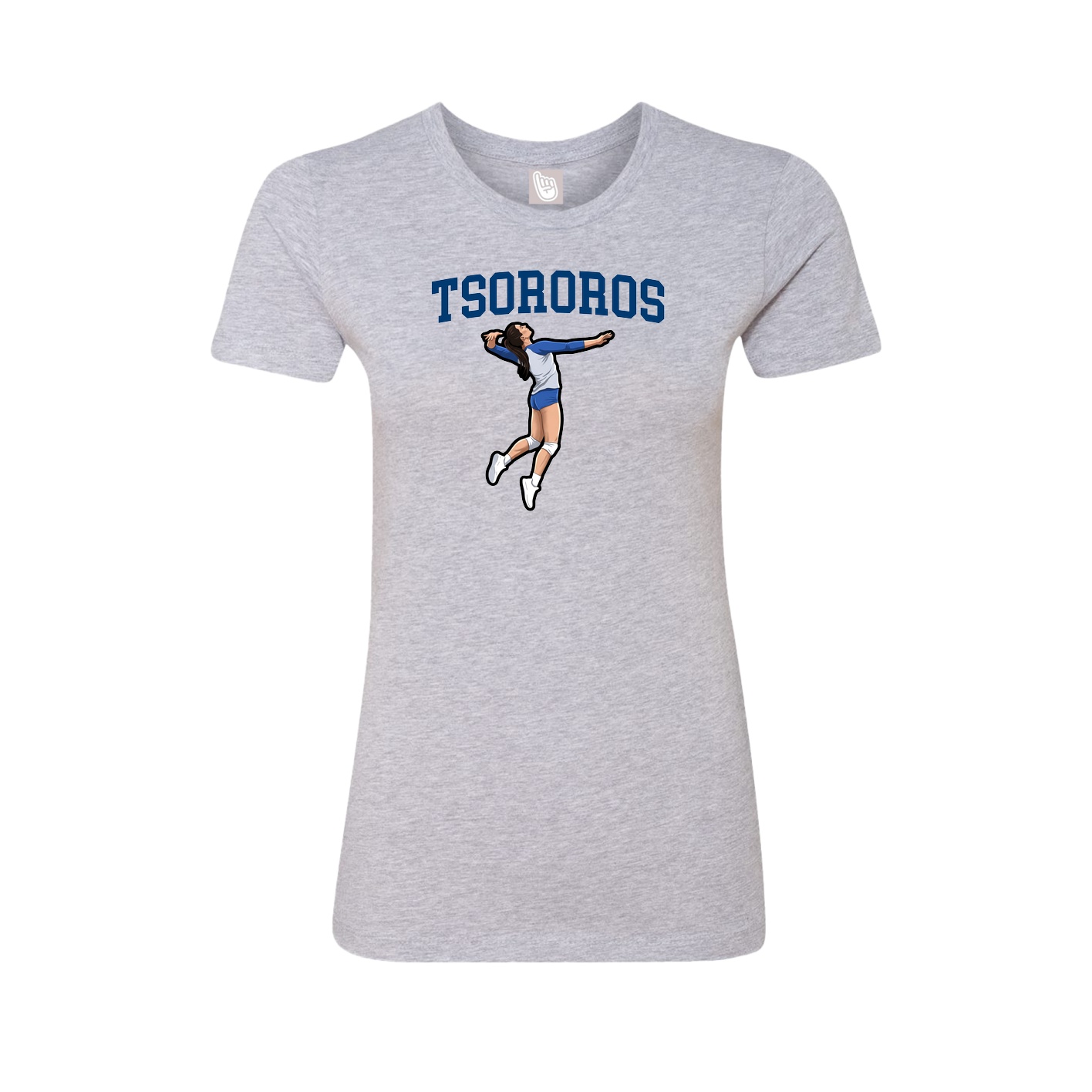 Fitted Women's Tee — Shirsey in Grey