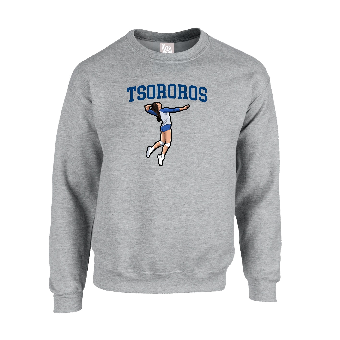 Fleece Crew — Shirsey in Grey