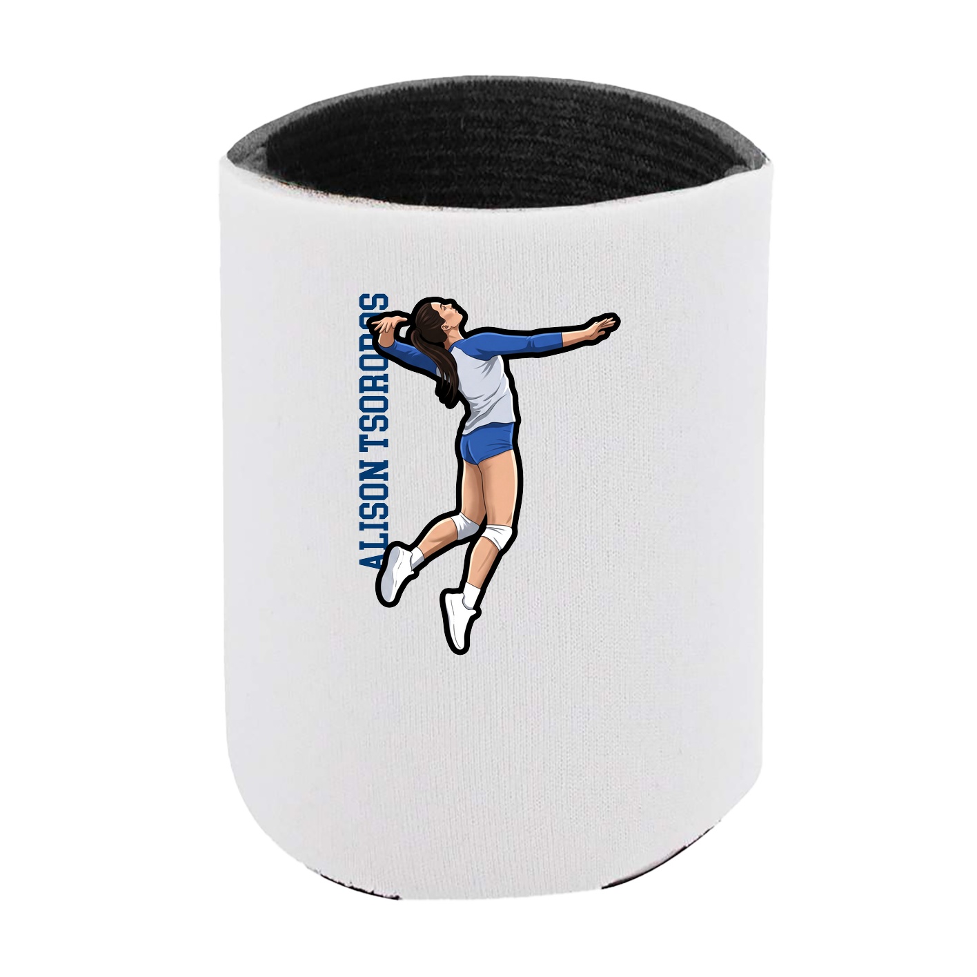 Can Holder — Name Vertical in White