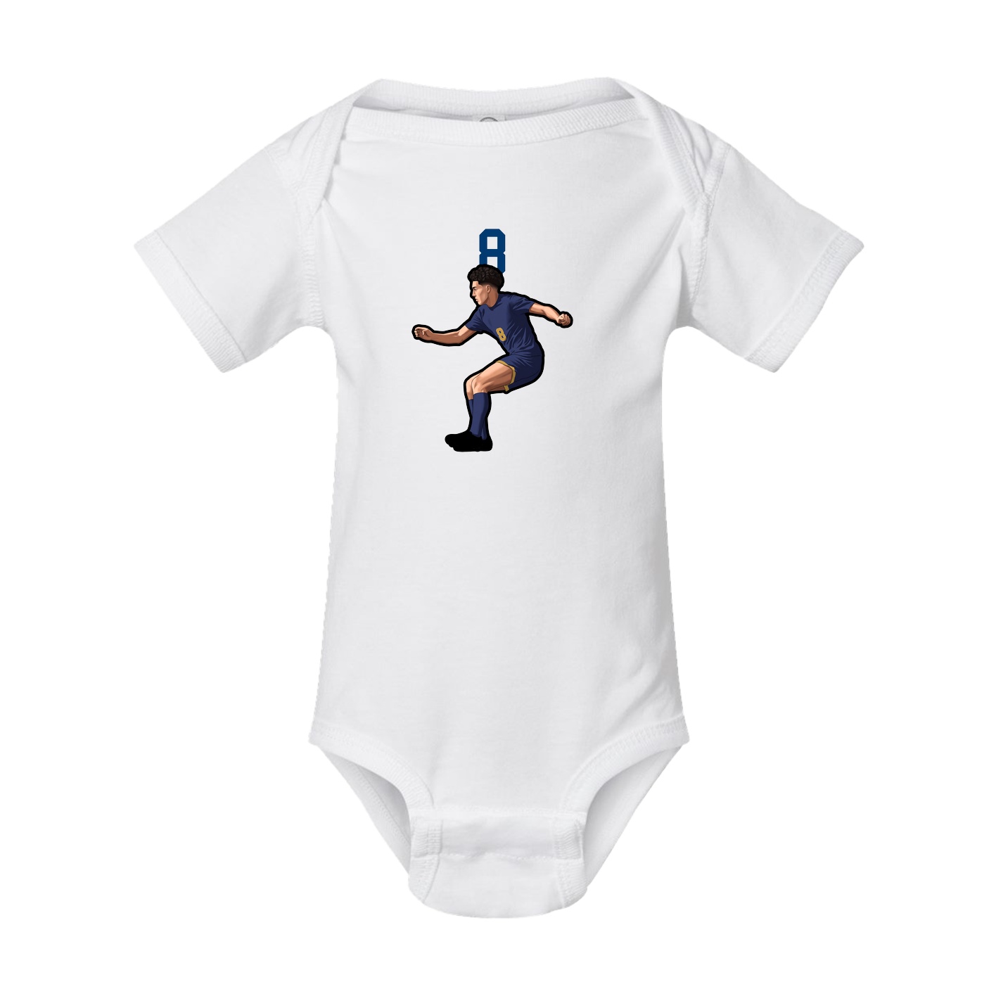 Baby Onesie — Number Top in White