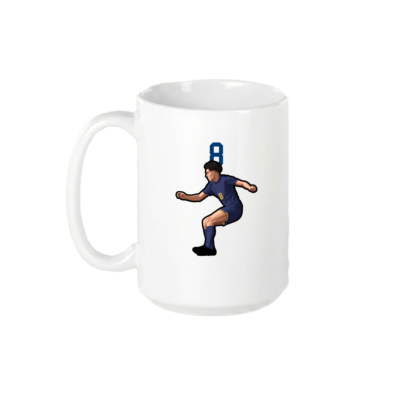 15oz Coffee Mug — Number Top in White