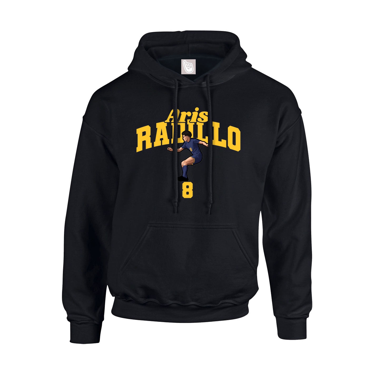 Youth Hoodie — Signature Arch in Black