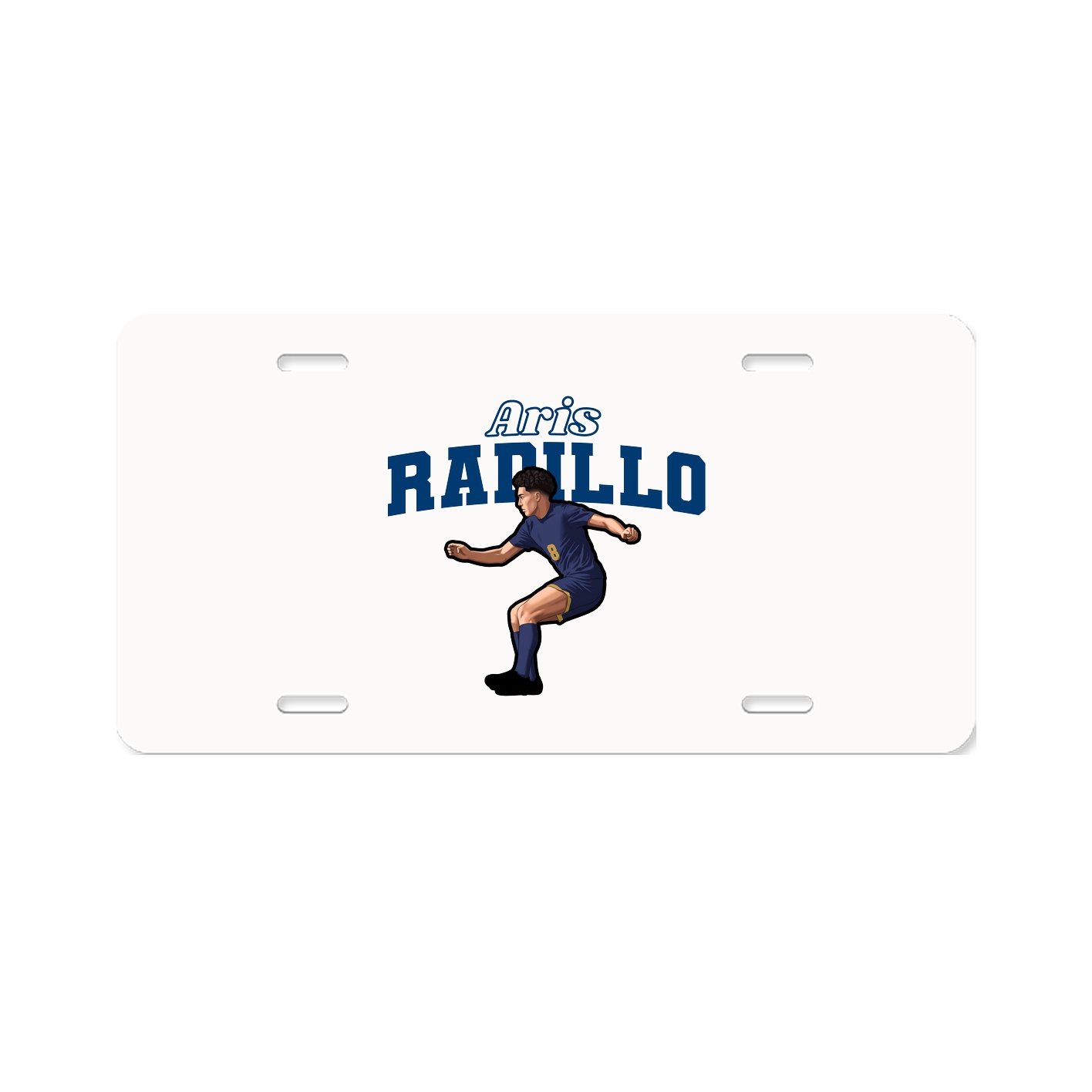 License Plate — Name Arch in Classic