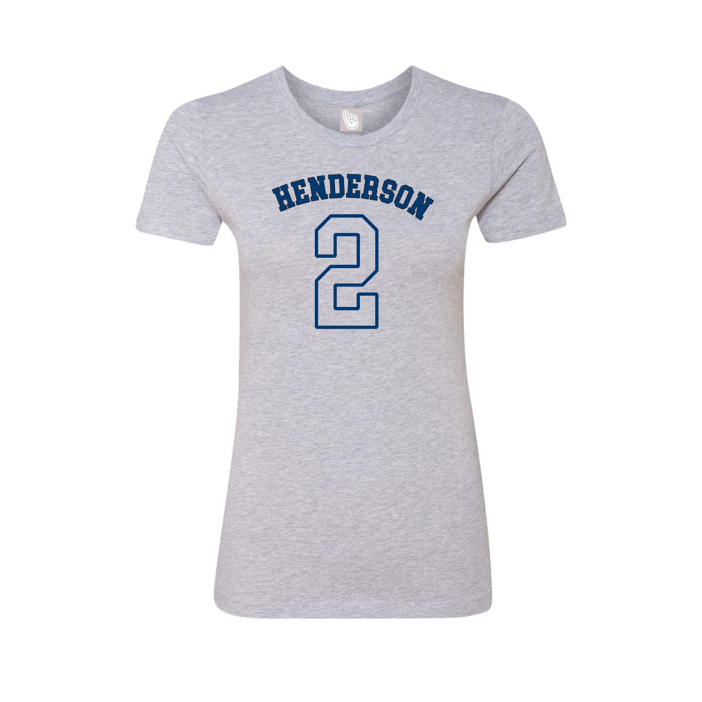 Fitted Women's Tee — Shirsey Arch in Grey