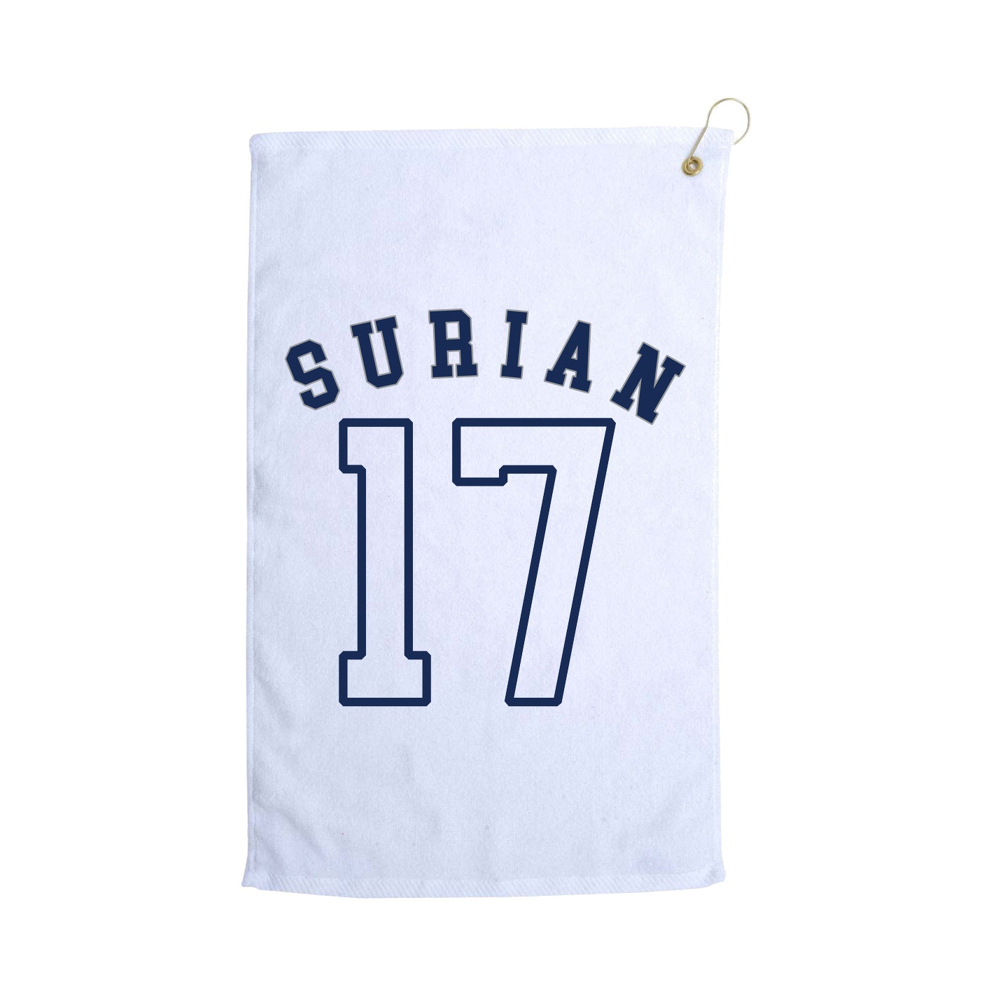 Golf Towel — Shirsey Arch in White
