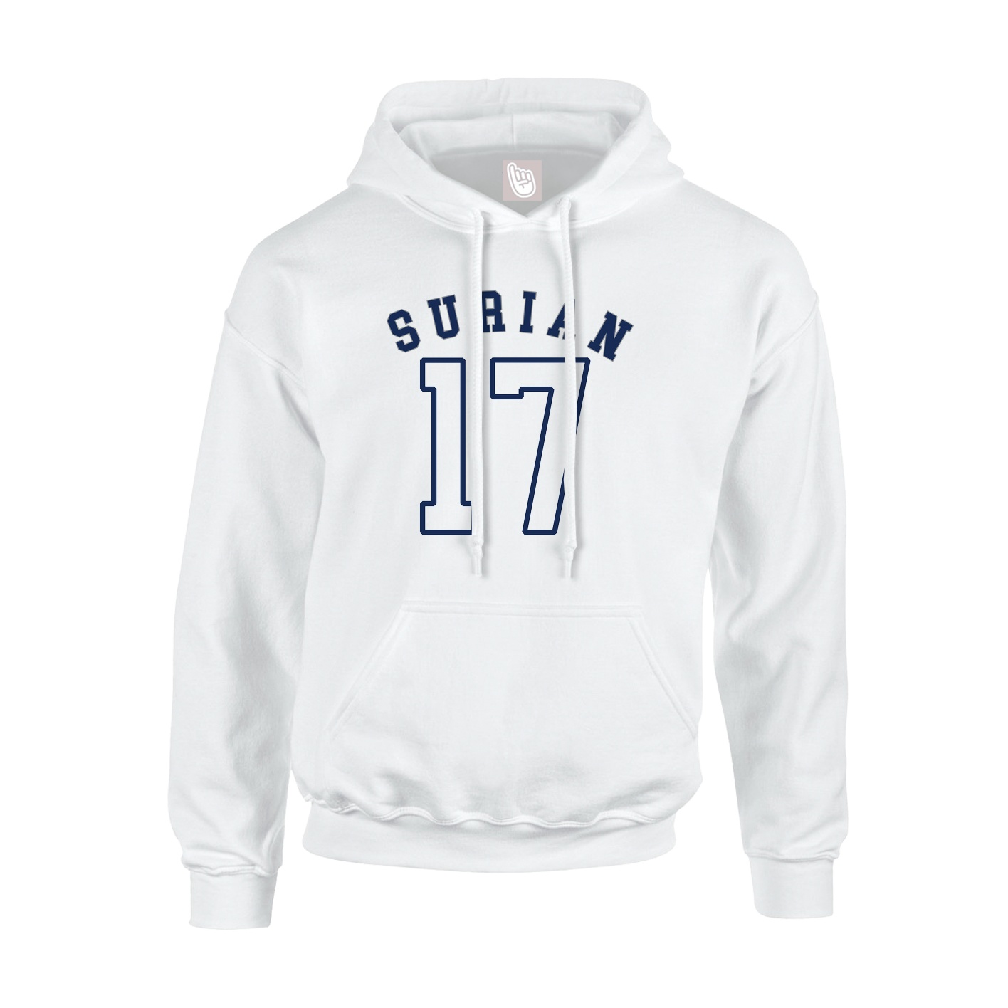 Hoodie — Shirsey Arch in White