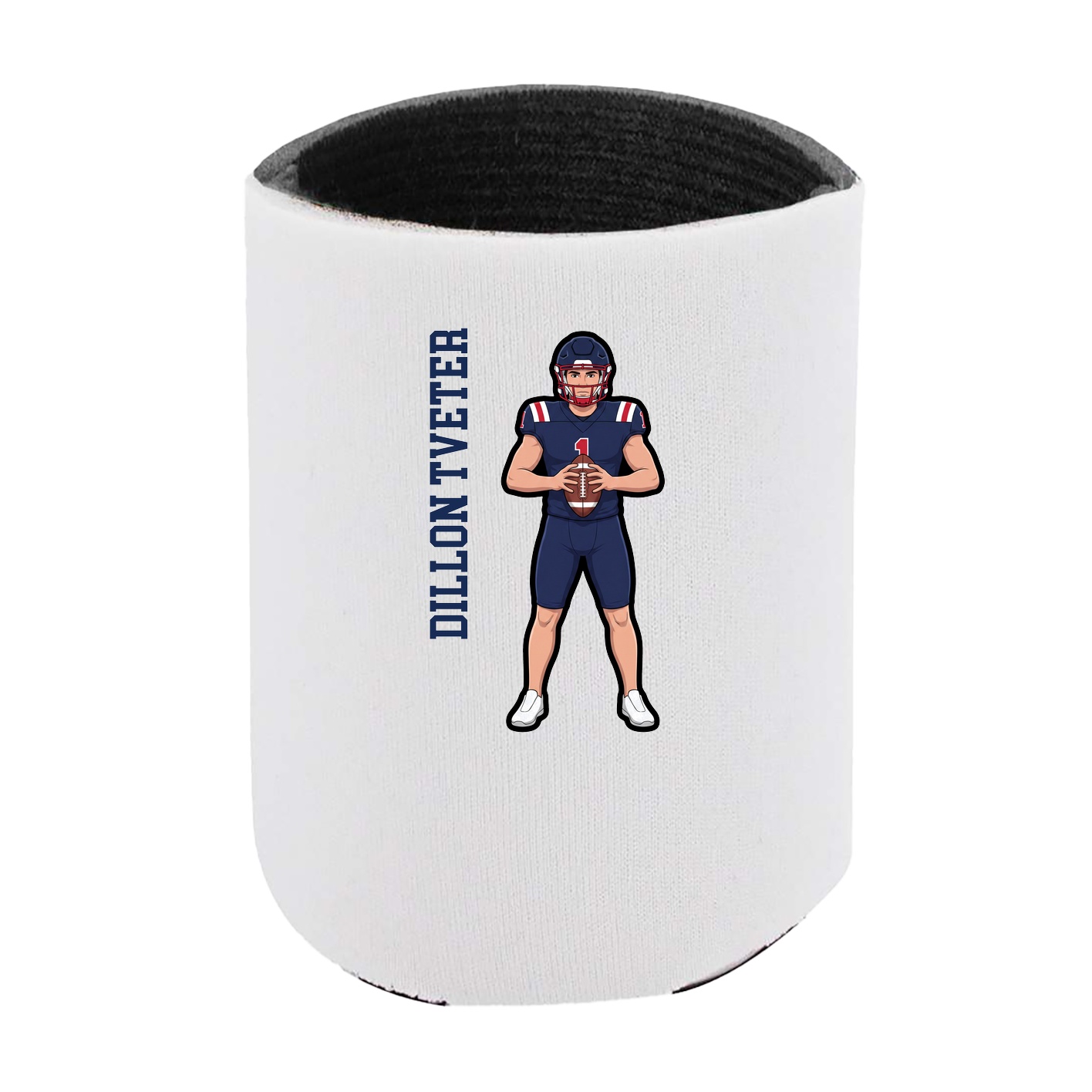 Can Holder — Name Vertical in White