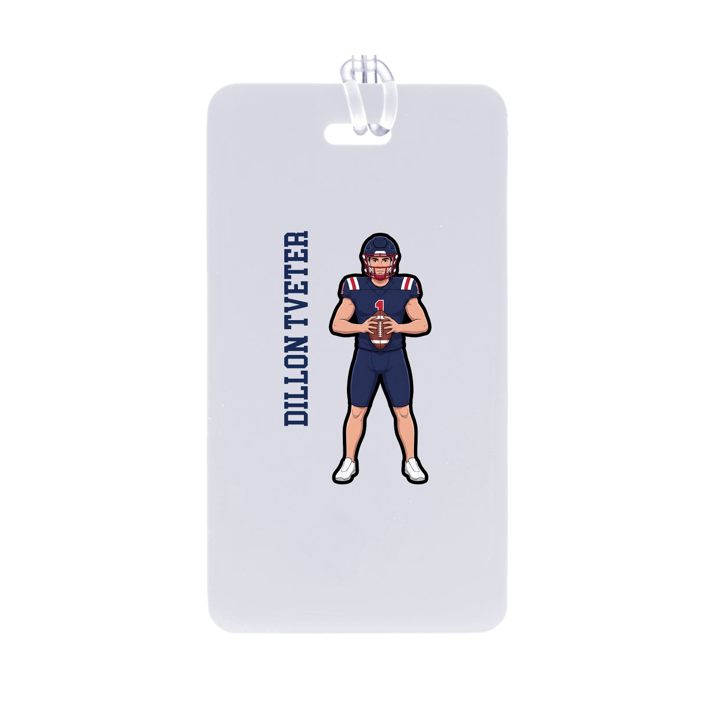 Bag Tag — Name Vertical in Classic