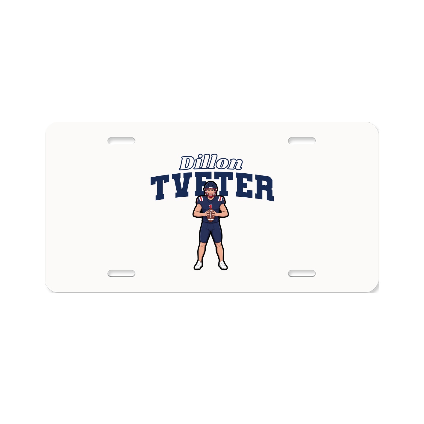 License Plate — Name Arch in Classic