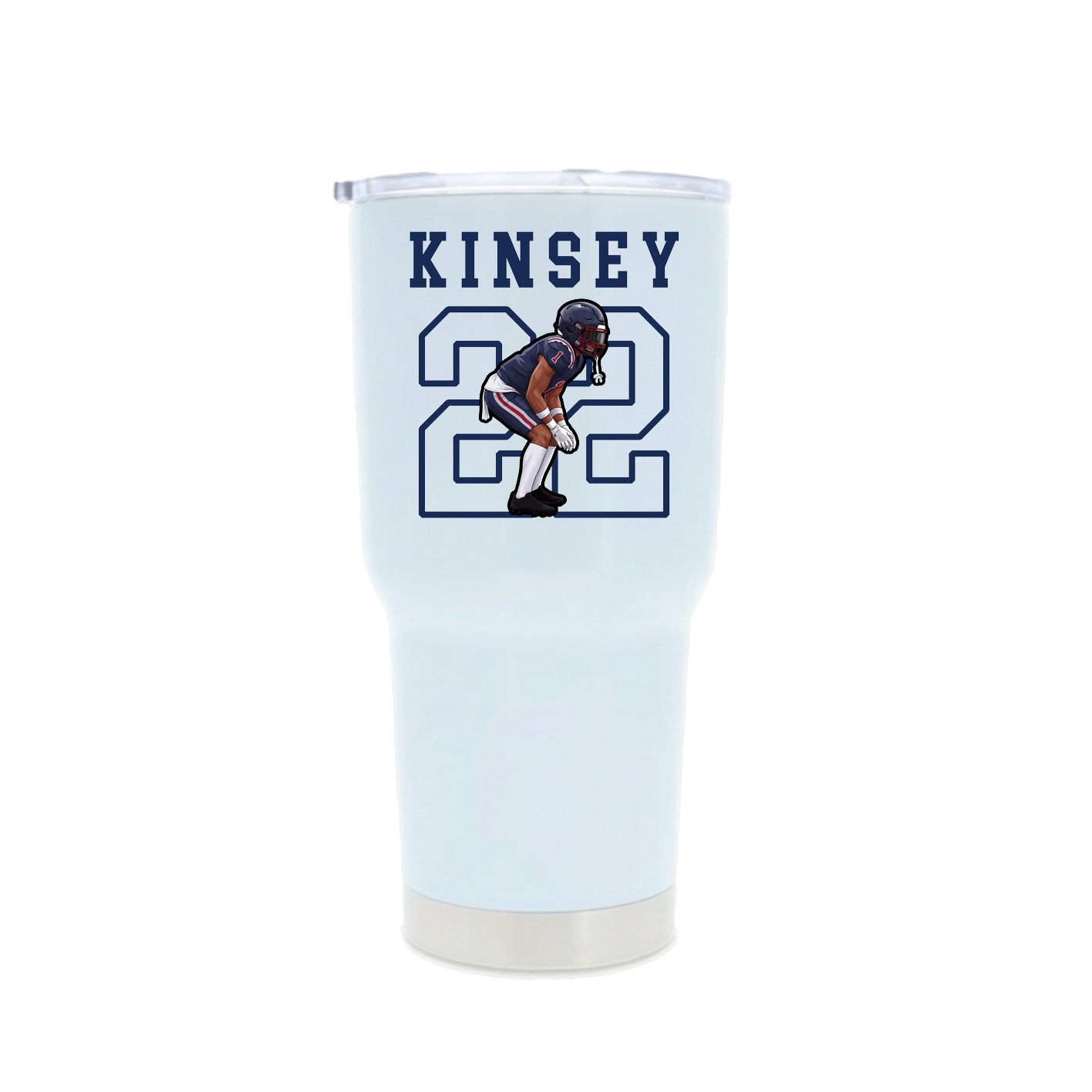 30oz Stainless Steel Tumbler — Shirsey in White