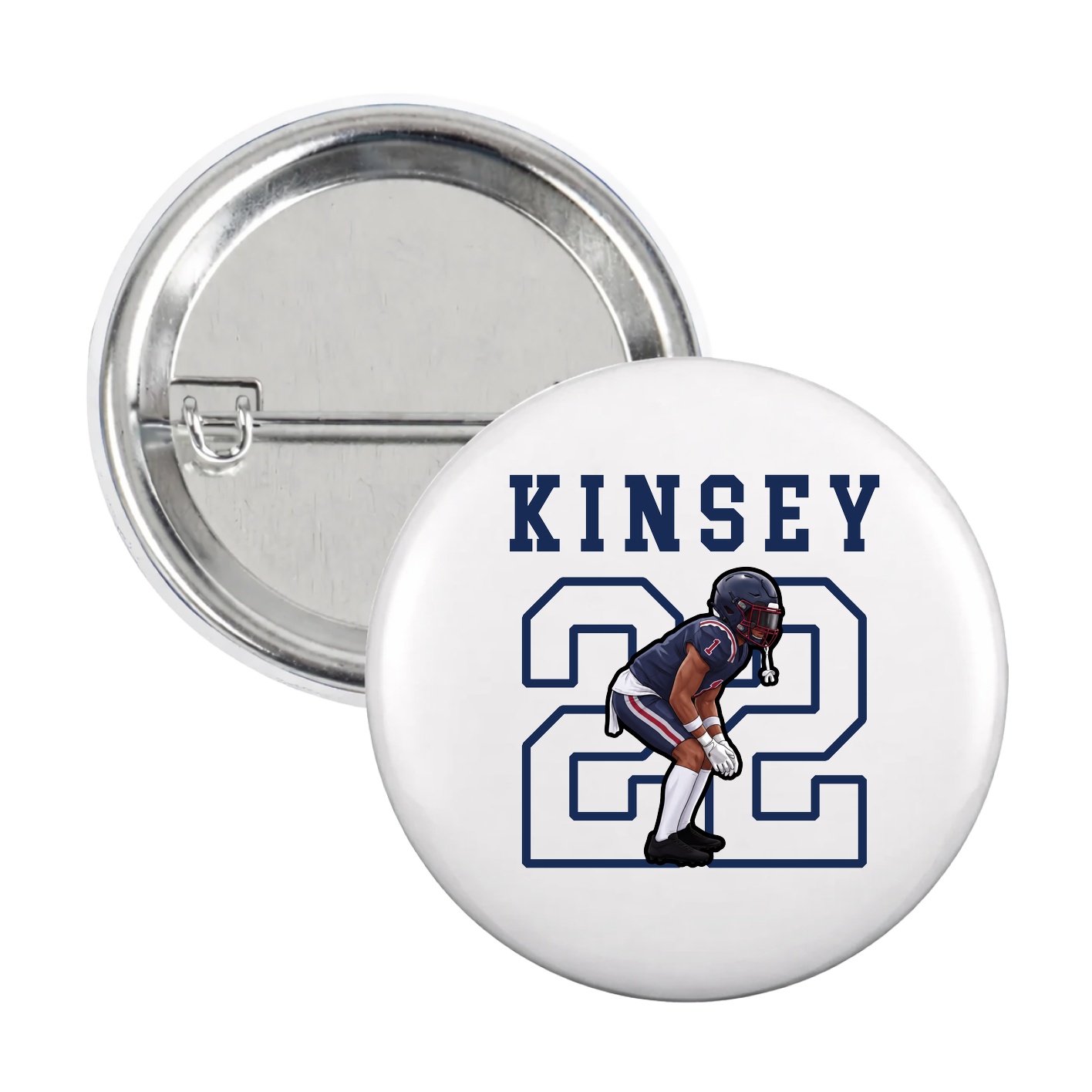 Game Day Button — Shirsey in White