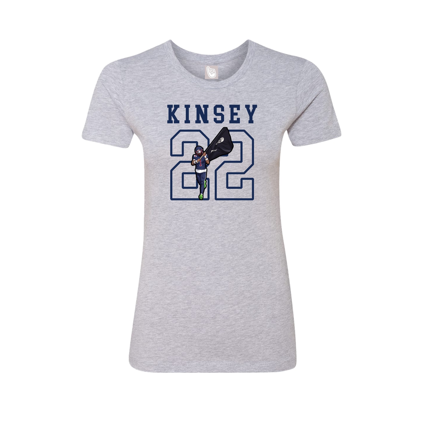 Fitted Women's Tee — Shirsey in Grey