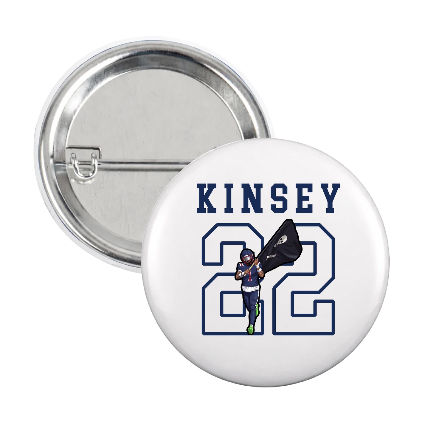 Game Day Button — Shirsey in White
