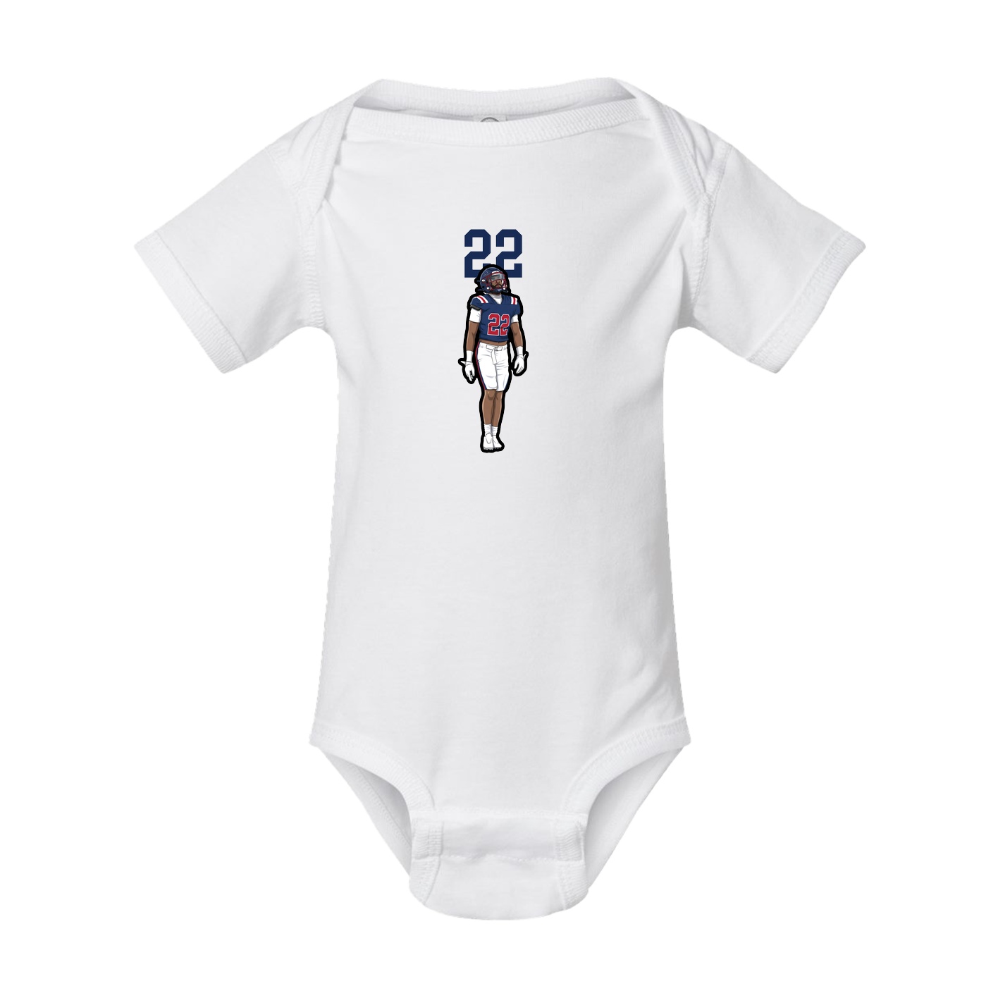 Baby Onesie — Number Top in White