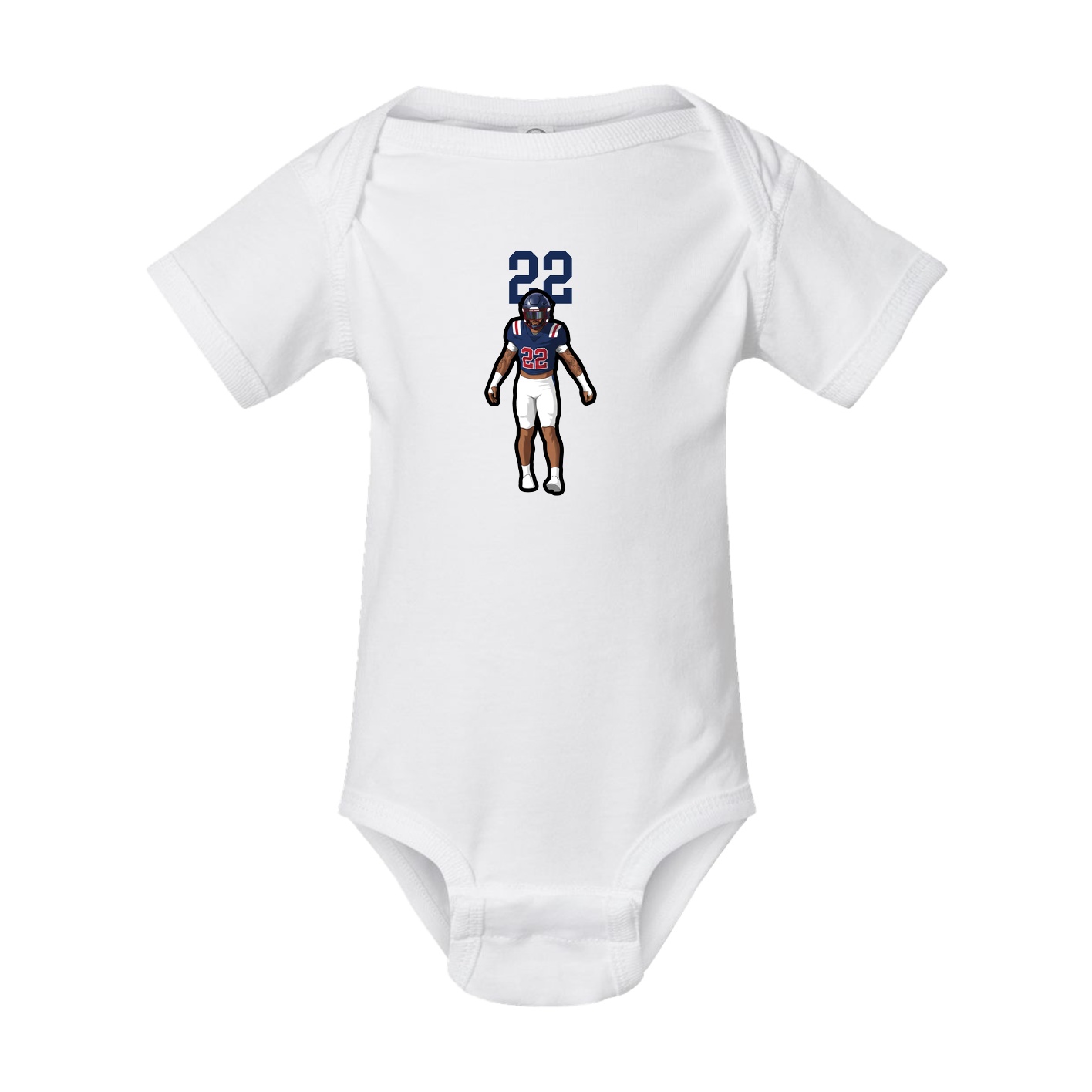 Baby Onesie — Number Top in White