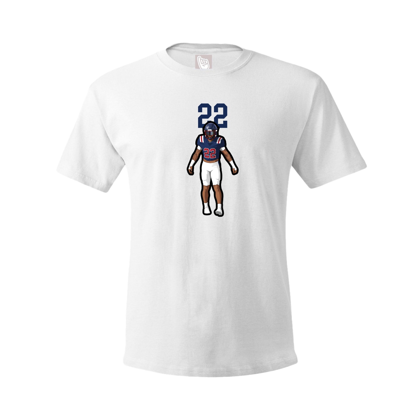 Tee — Number Top in White