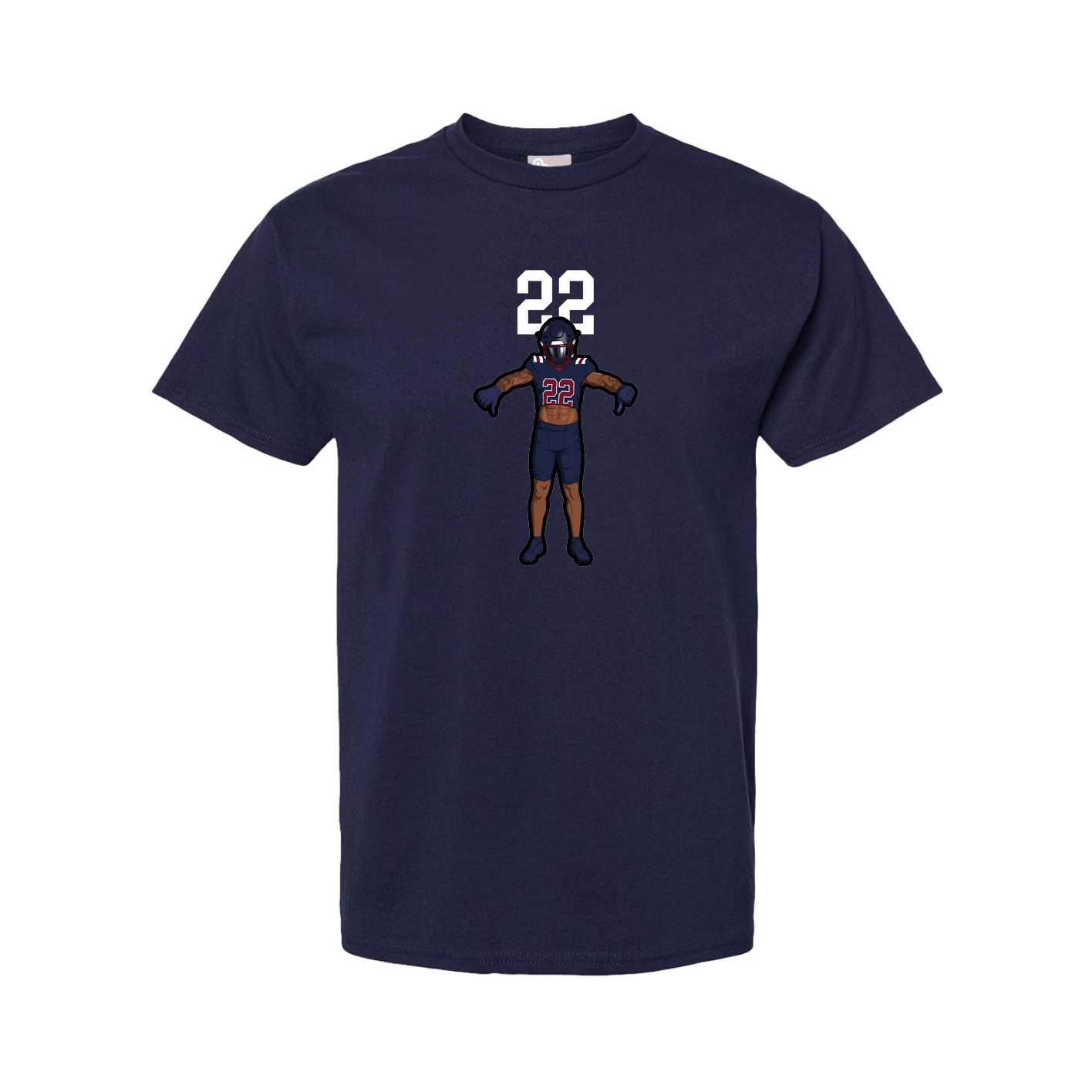 Tee — Number Top in Navy
