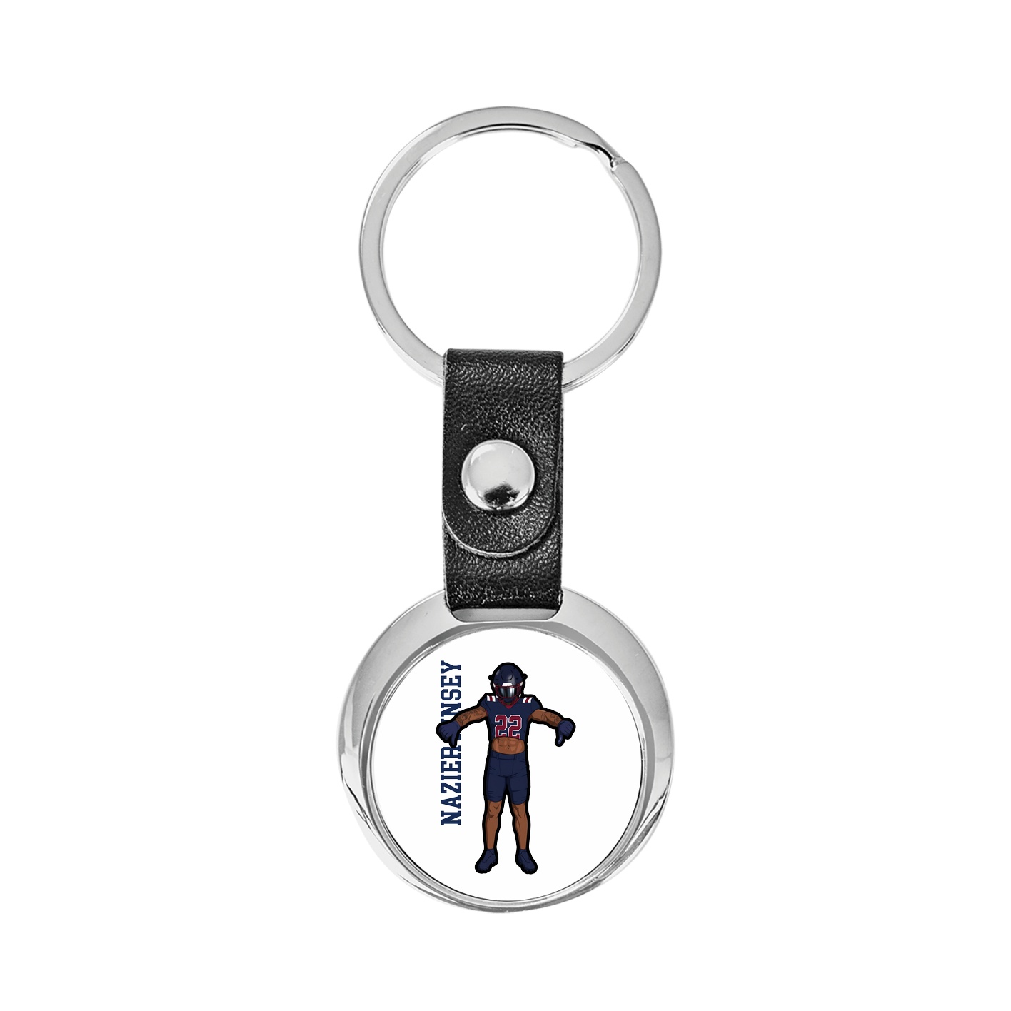 Key Chain — Name Vertical in Classic