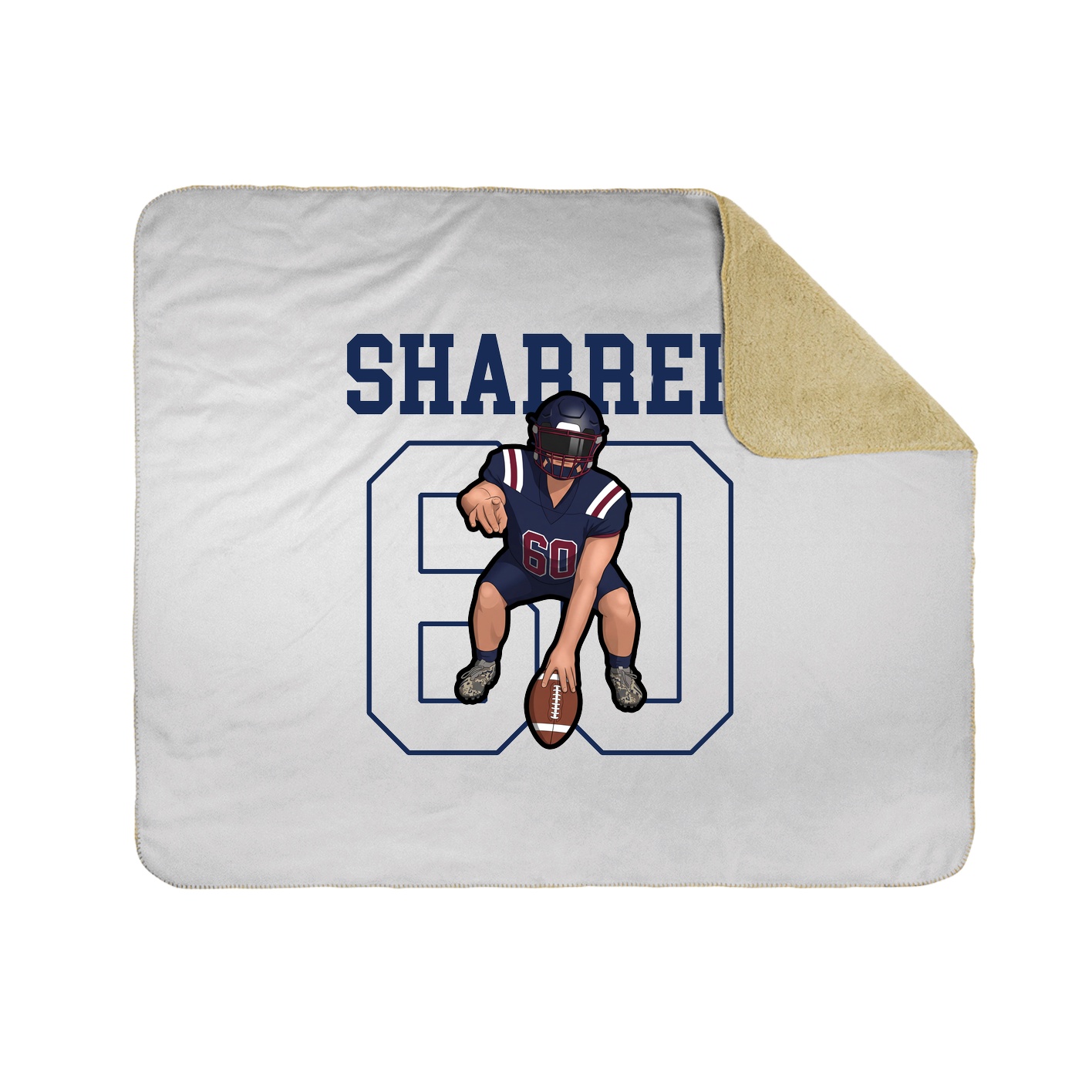 50x60 Sherpa Lined Throw Blanket