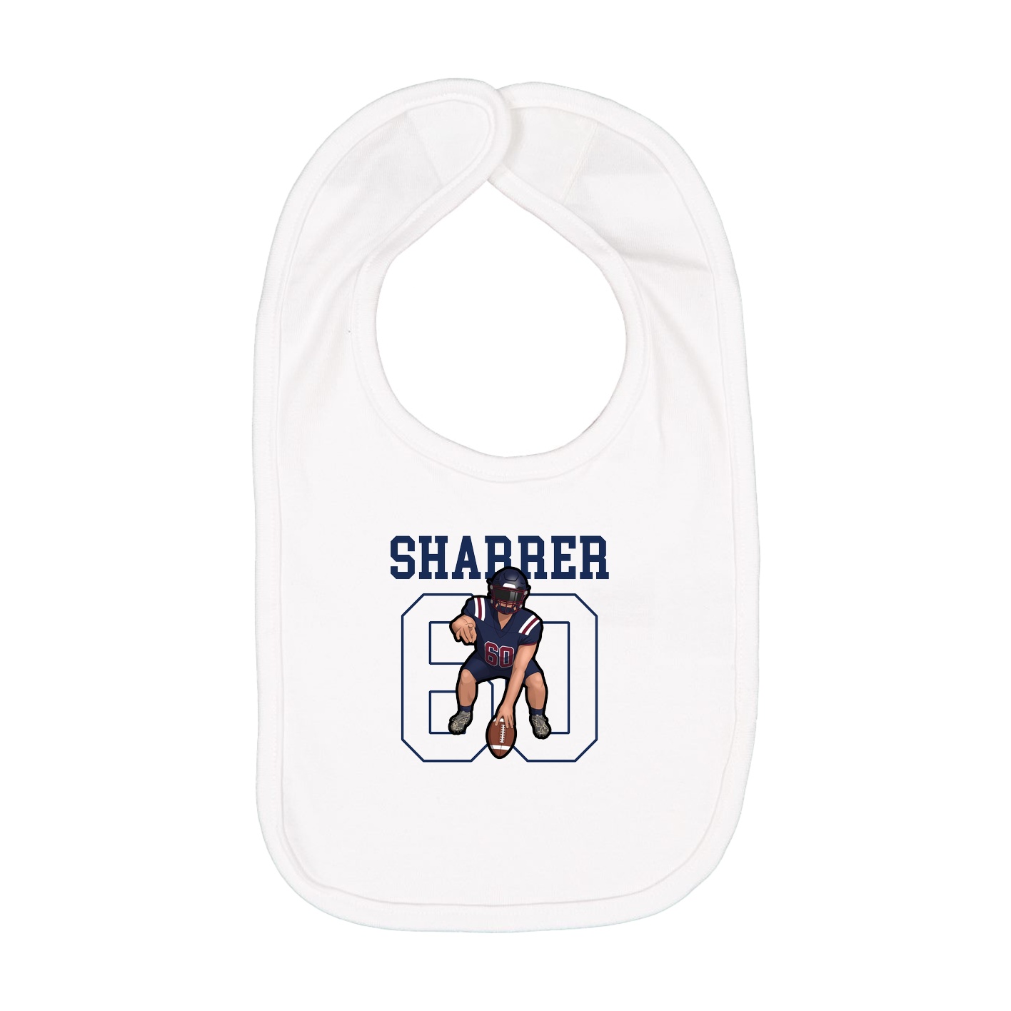 Infant Bib — Shirsey in White
