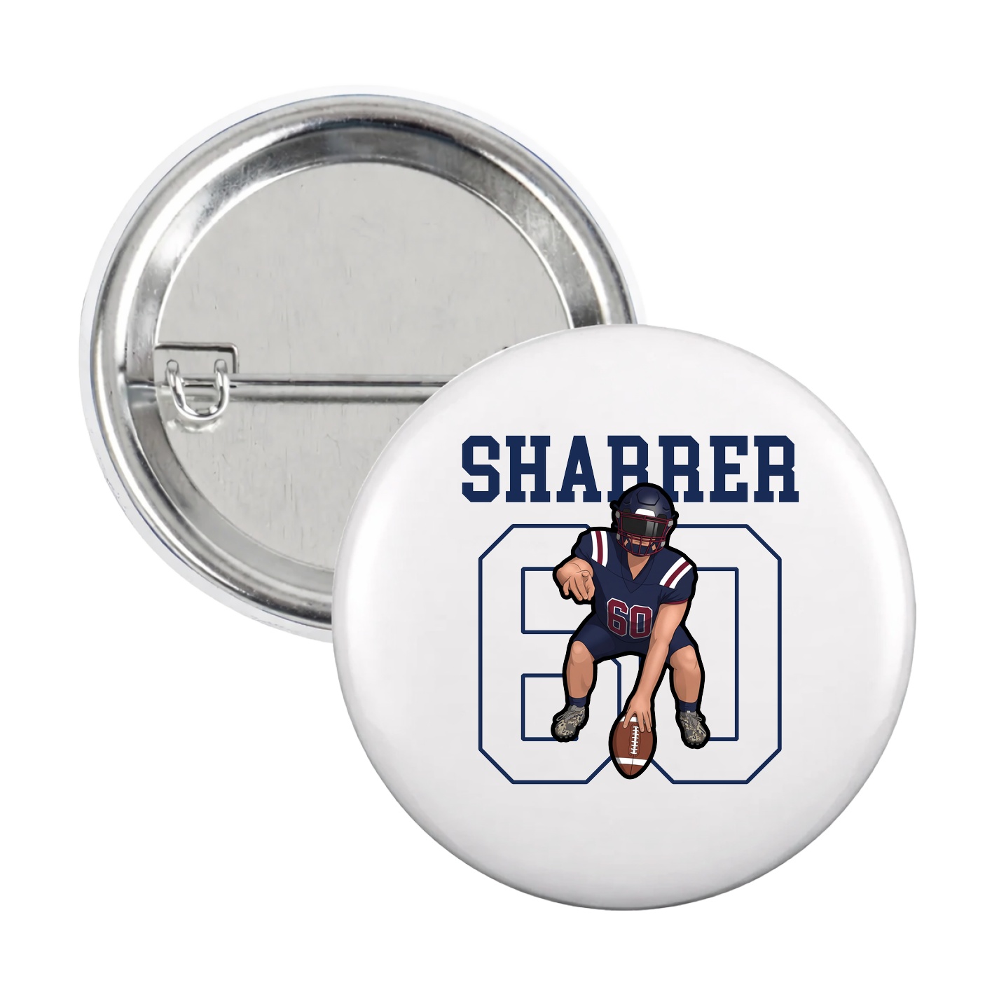 Game Day Button — Shirsey in White