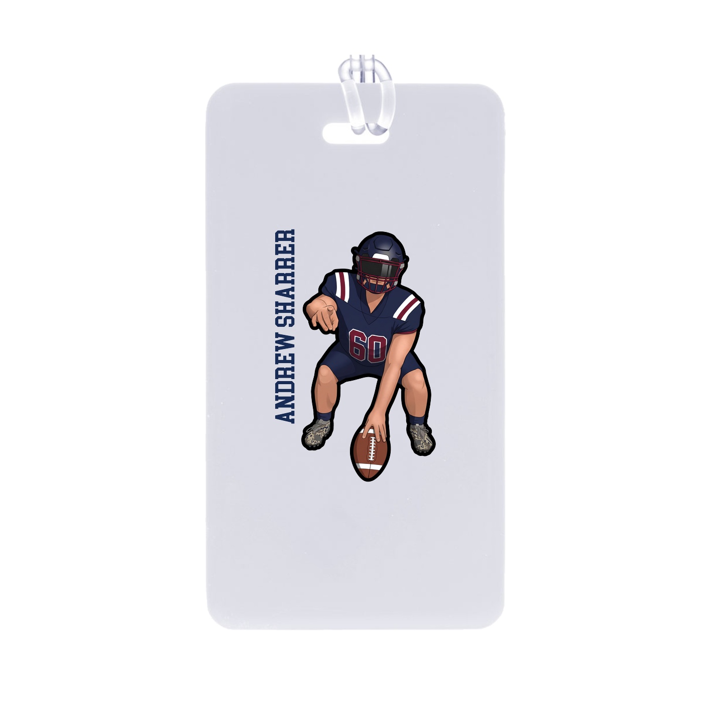 Bag Tag — Name Vertical in Classic