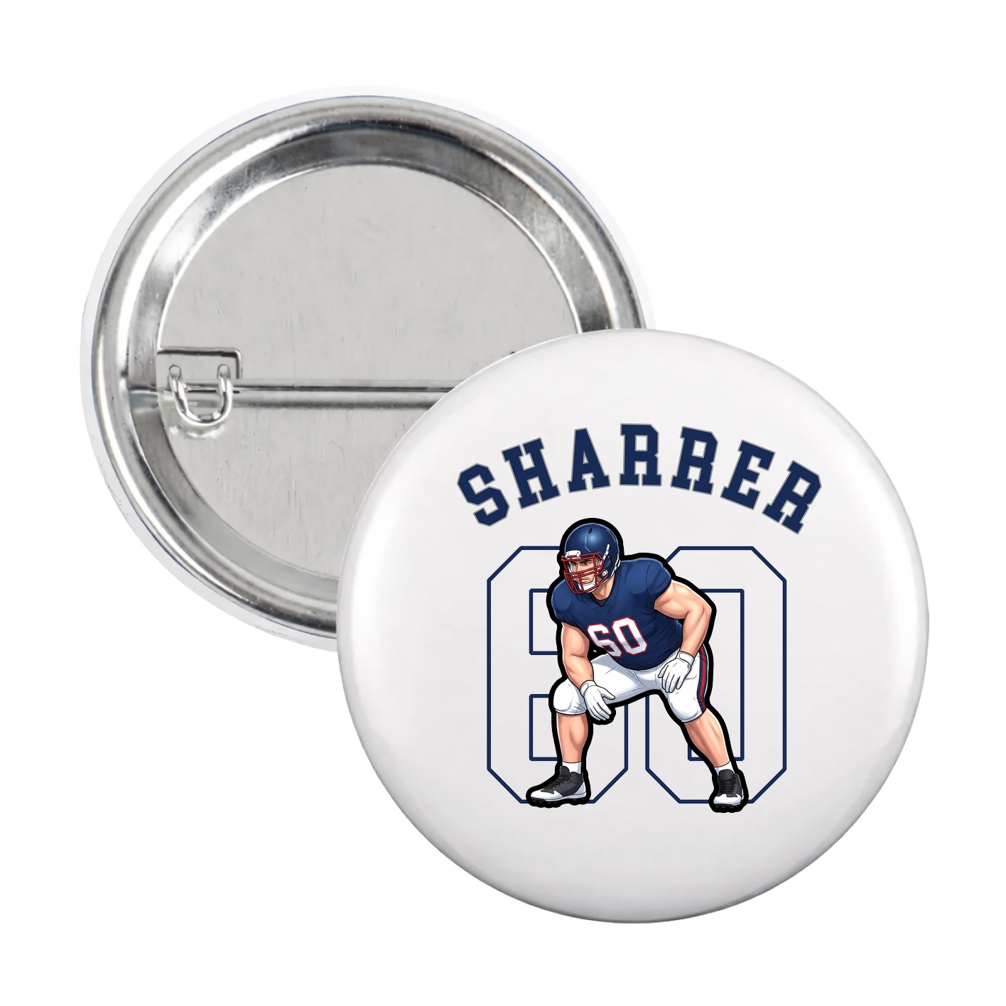 Game Day Button — Shirsey Arch in White