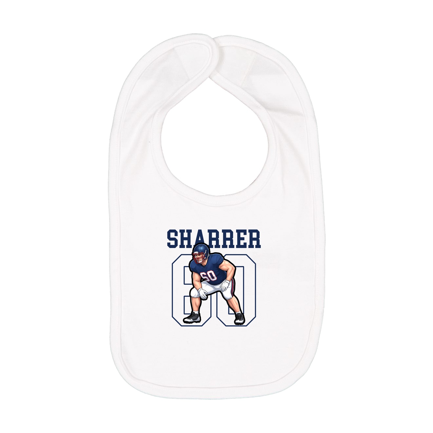Infant Bib — Shirsey in White