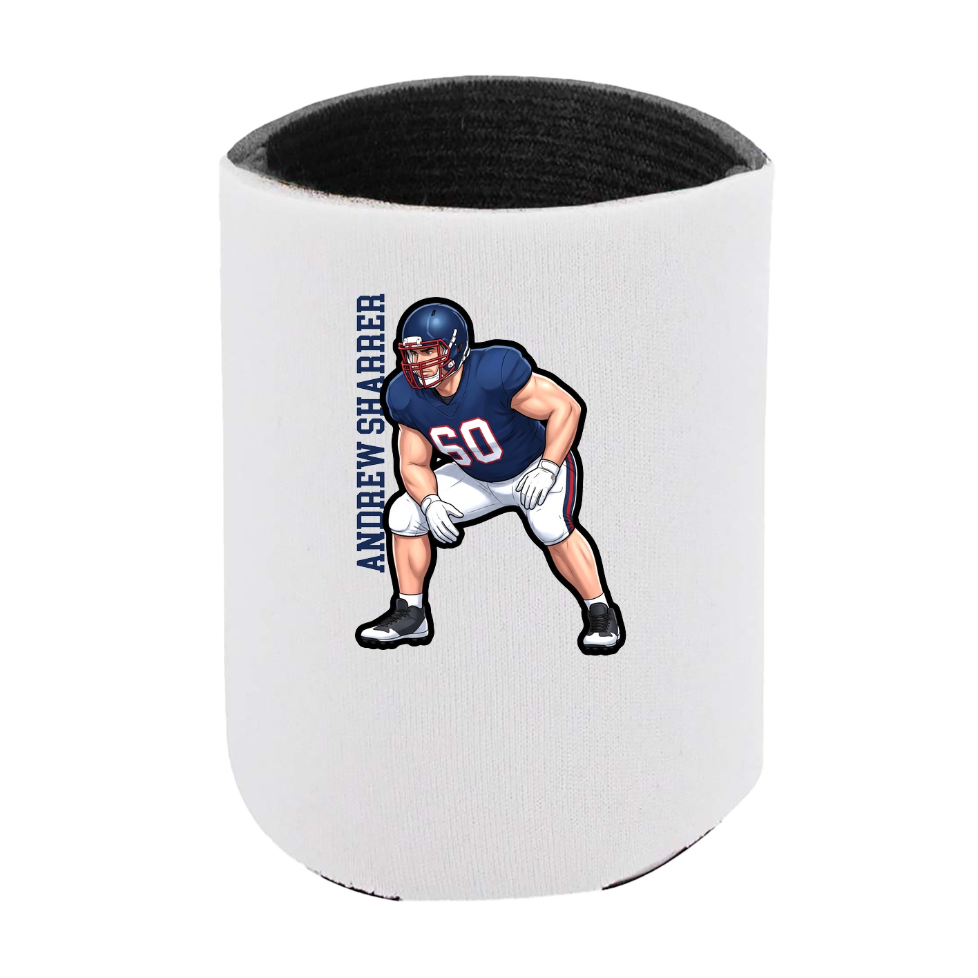 Can Holder — Name Vertical in White