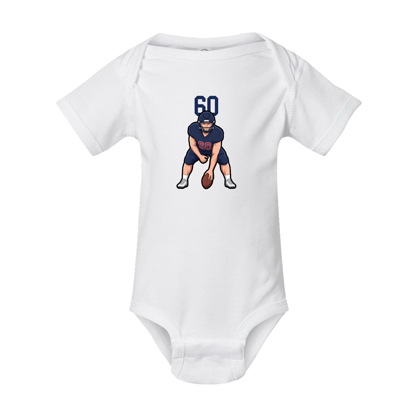 Baby Onesie — Number Top in White