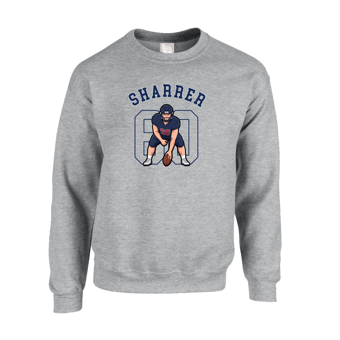 Fleece Crew — Shirsey Arch in Grey