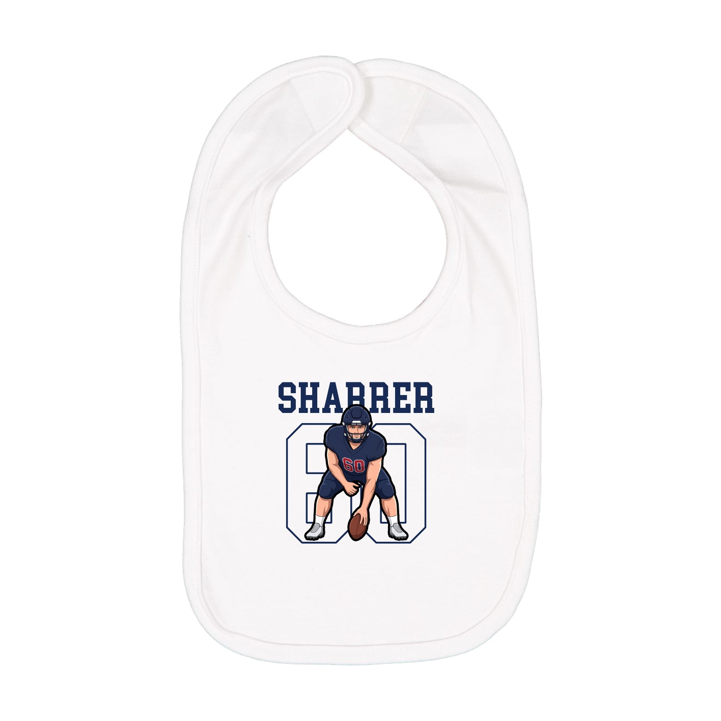 Infant Bib — Shirsey in White