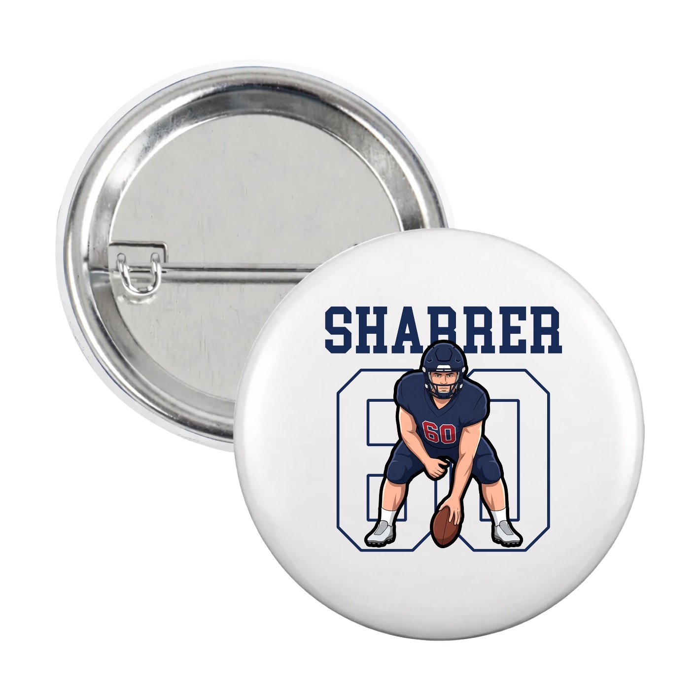 Game Day Button — Shirsey in White