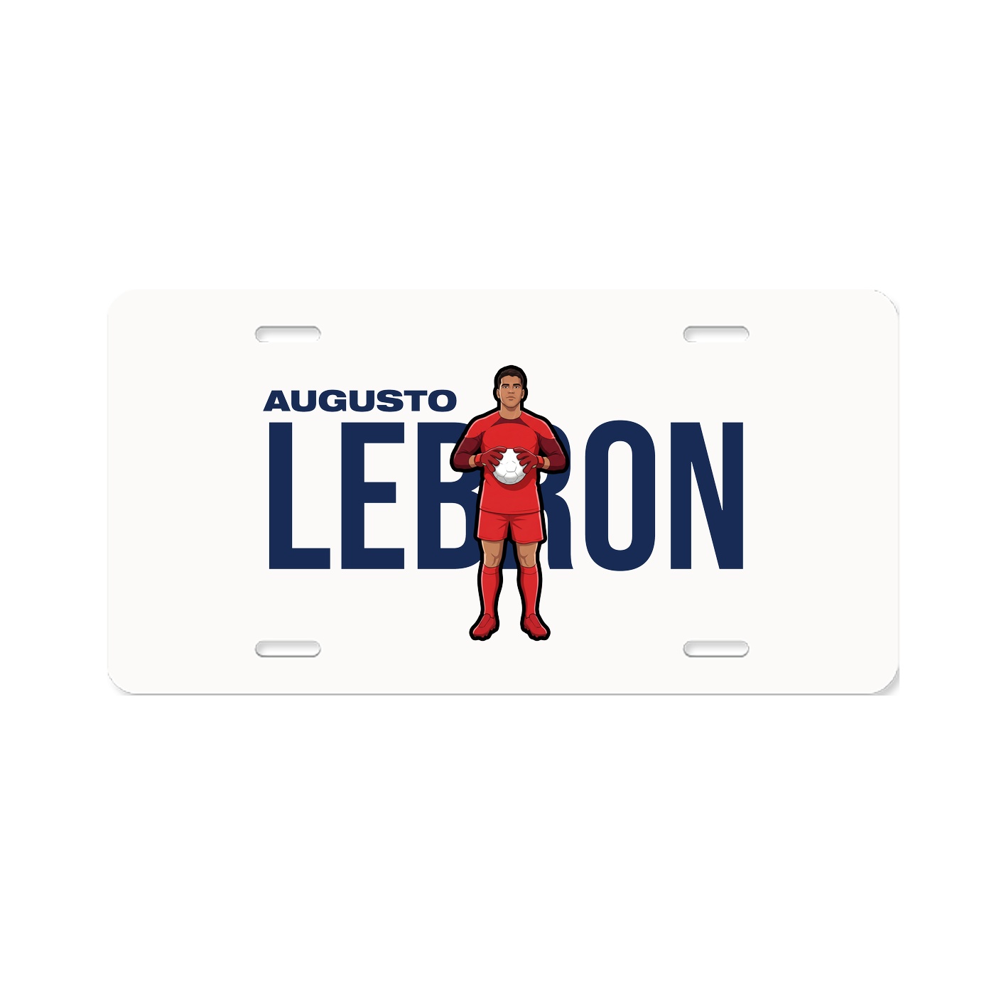 License Plate — Player Name in Classic