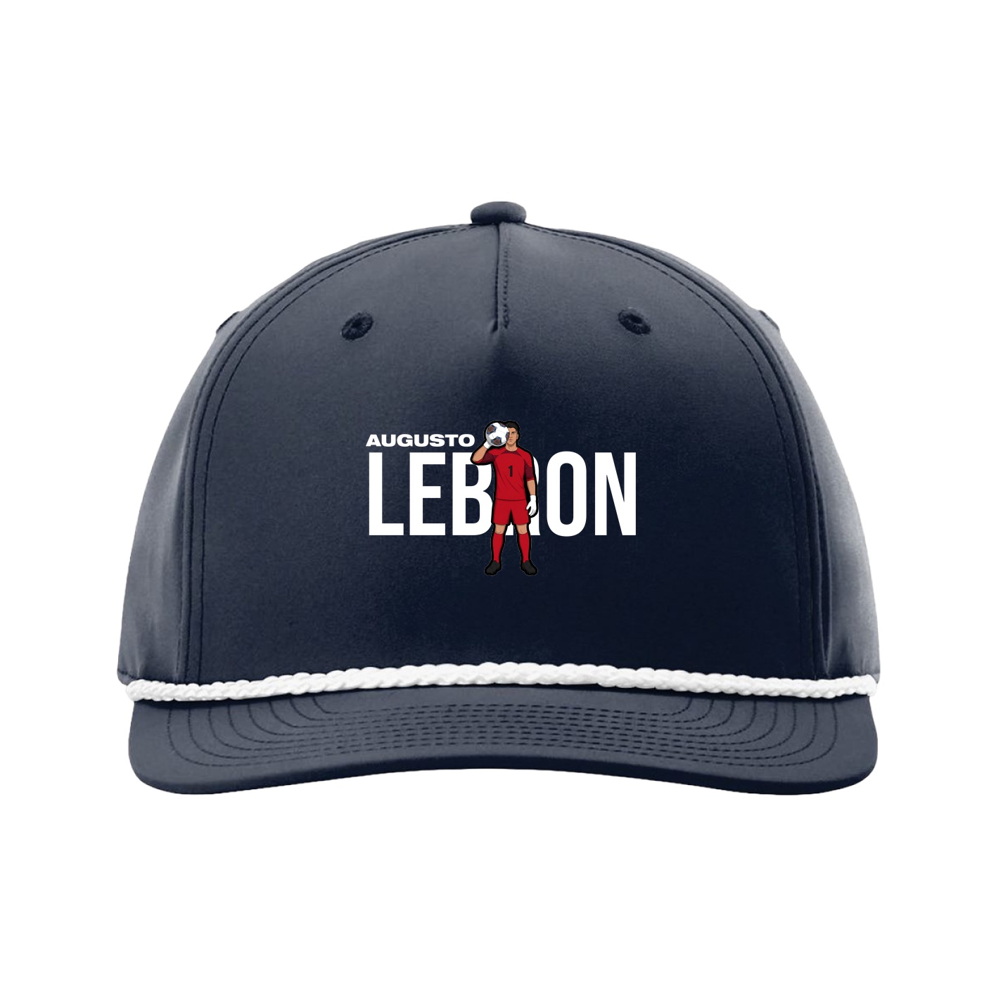 Five-Panel Classic Rope Cap — Player Name in Navy