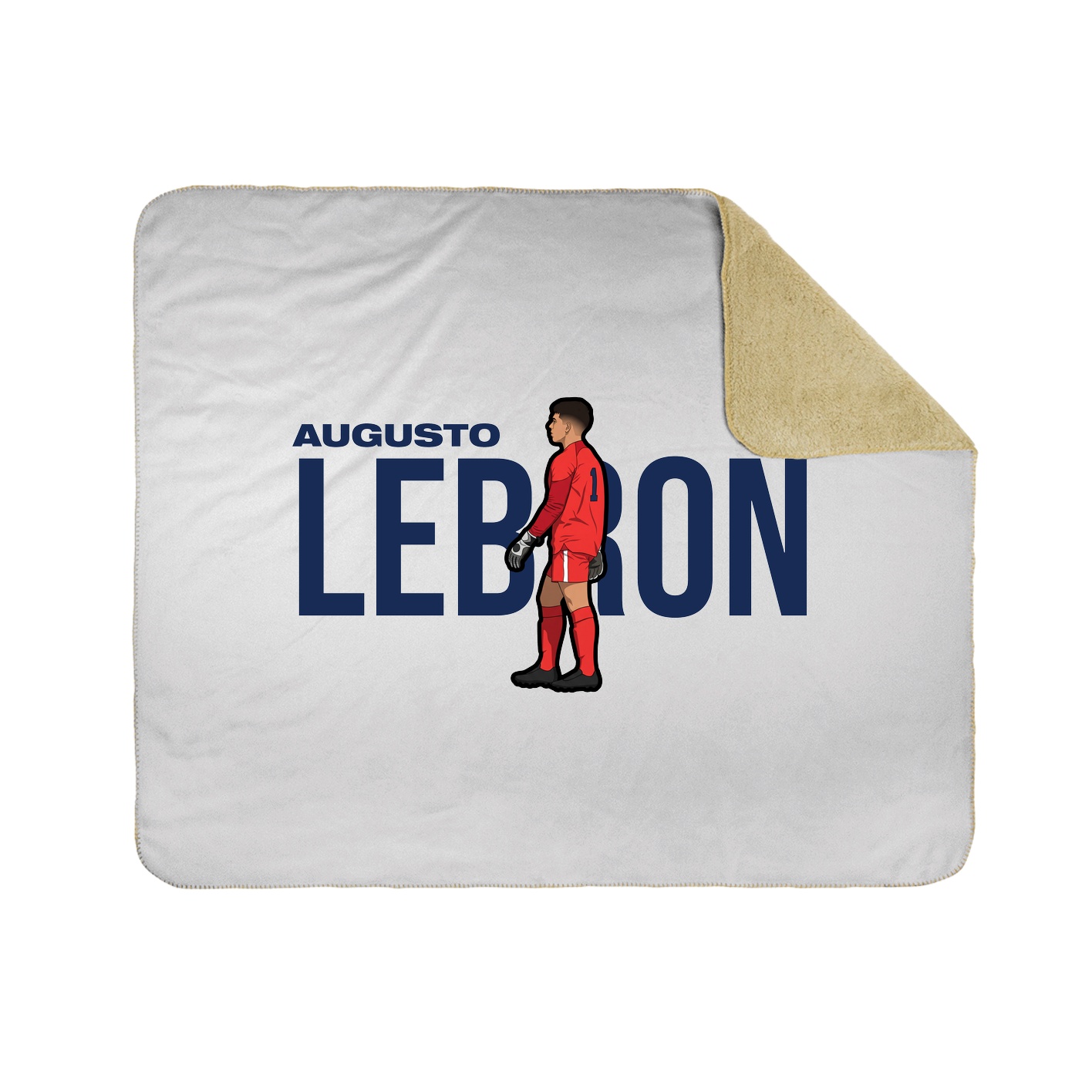 Throw Blanket — Player Name in White