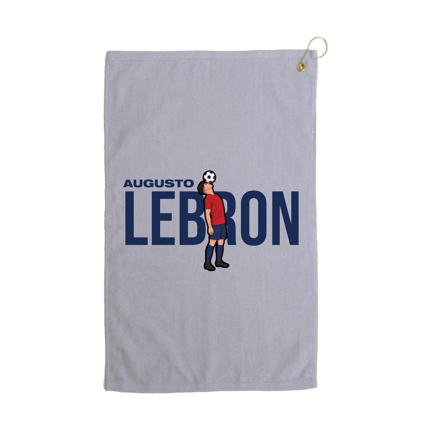 Golf Towel — Player Name in Grey