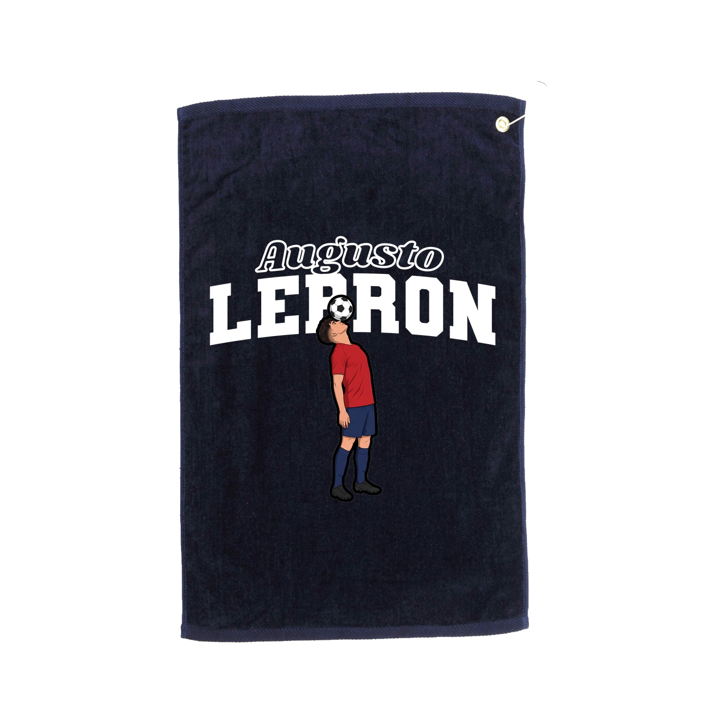 Golf Towel — Name Arch in Navy