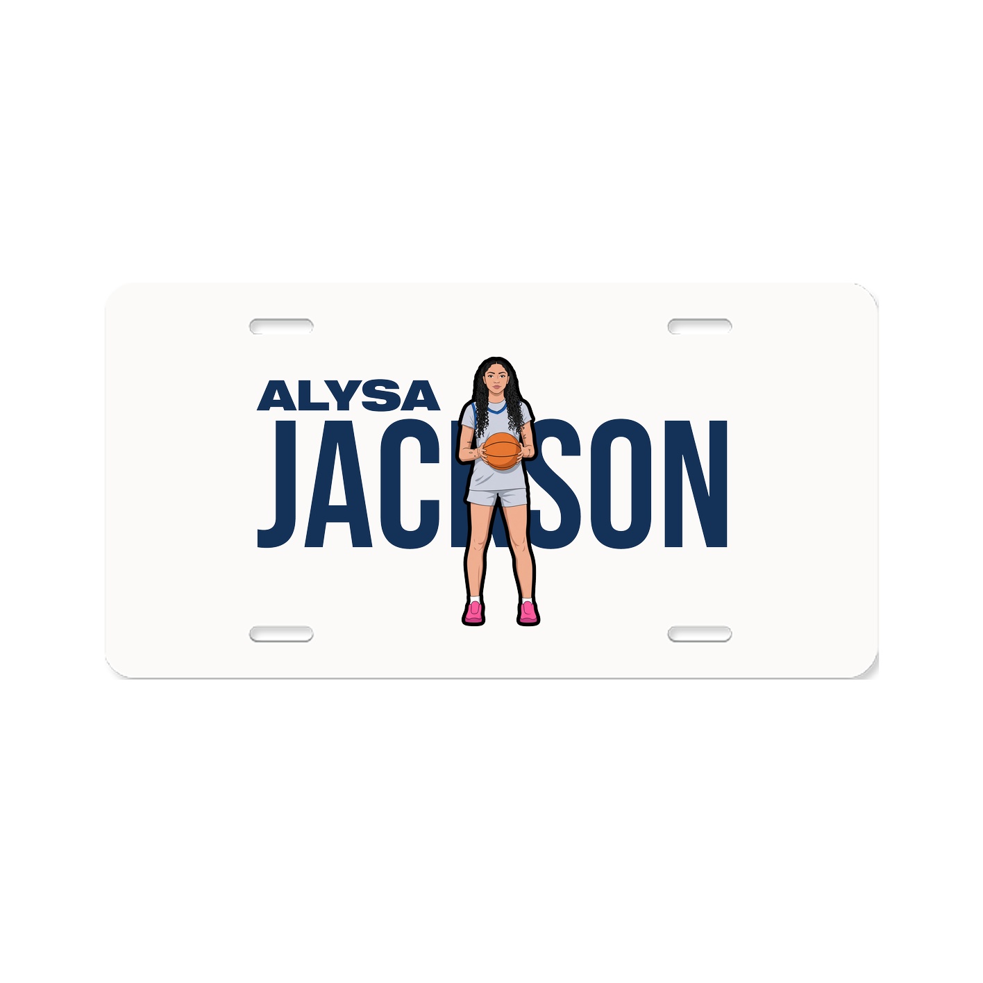 License Plate — Player Name in Classic
