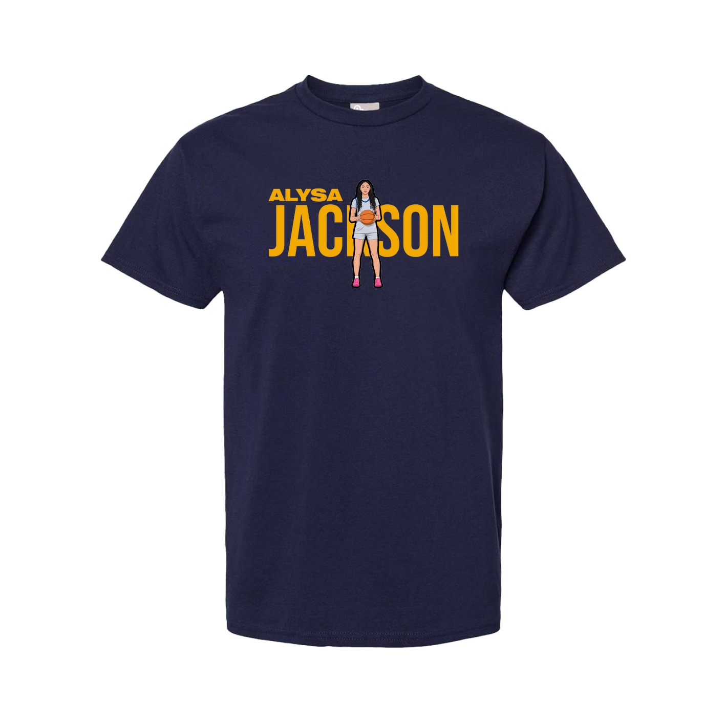 Youth Tee — Player Name in Navy