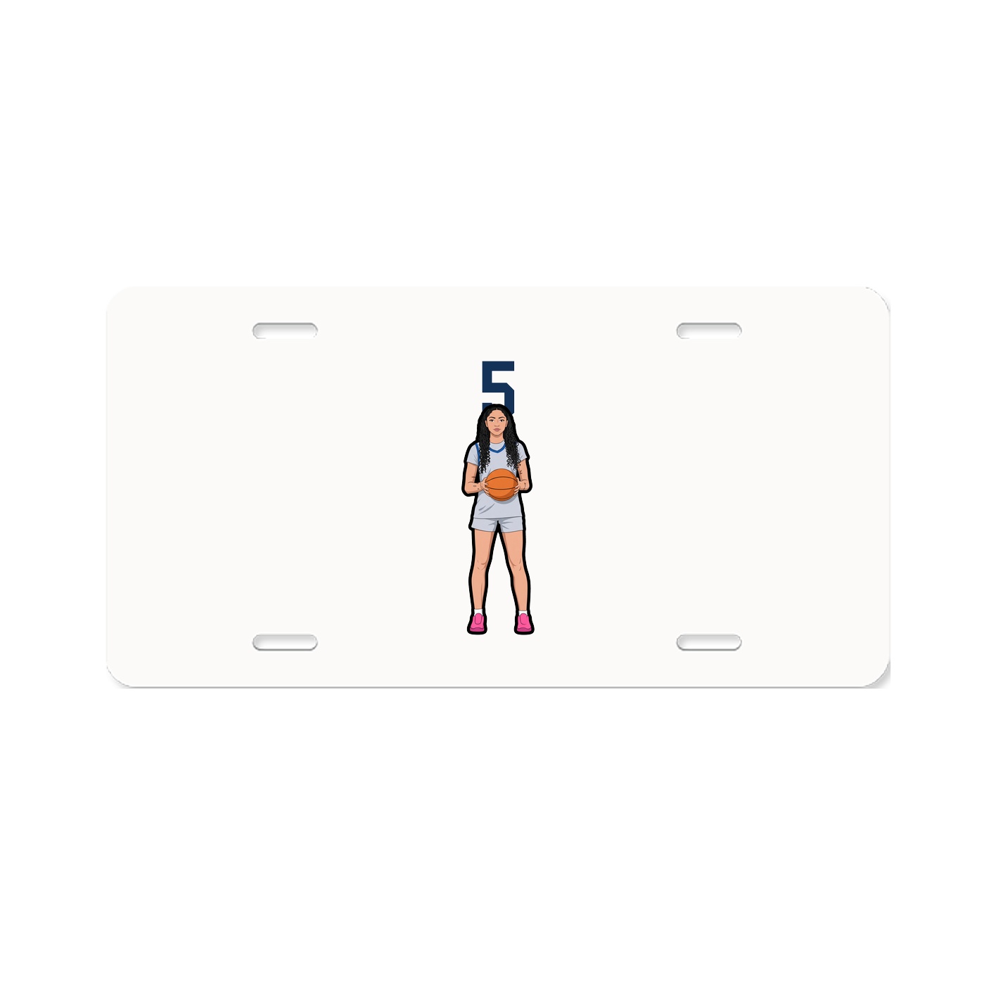 License Plate — Number Top in Classic