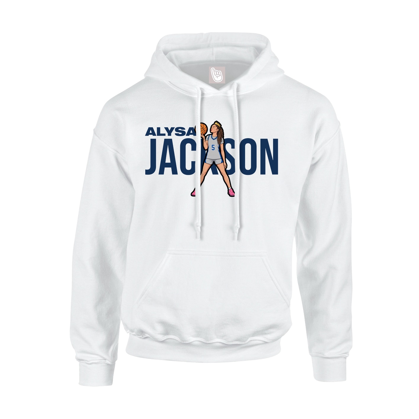 Hoodie — Player Name in White