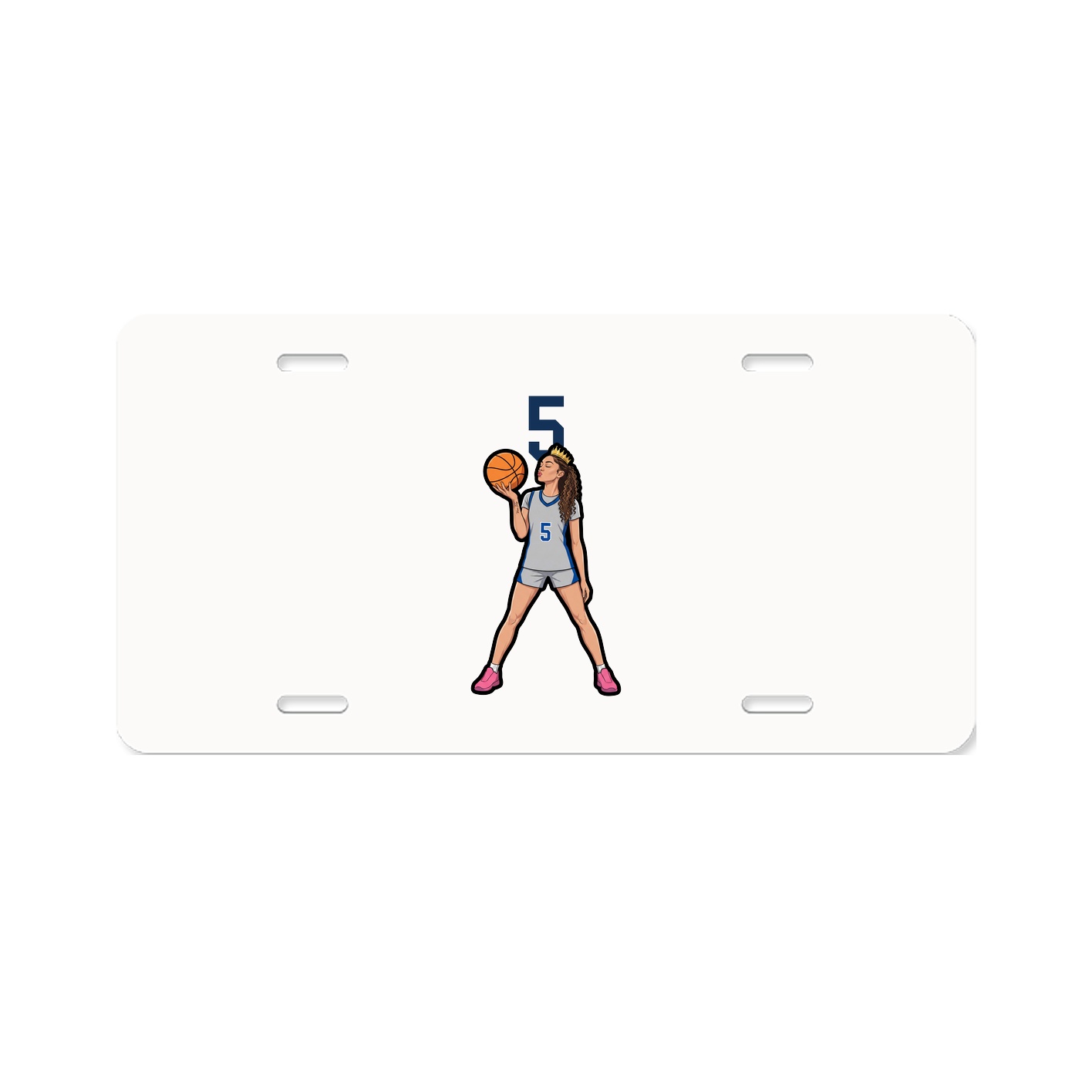 License Plate — Number Top in Classic