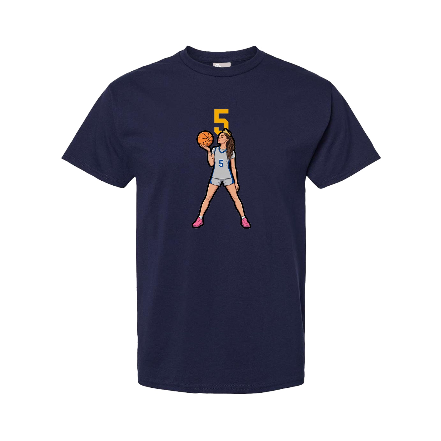 Tee — Number Top in Navy