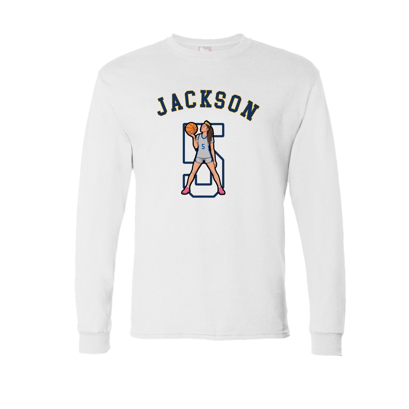 Long Sleeve Tee — Shirsey Arch in White