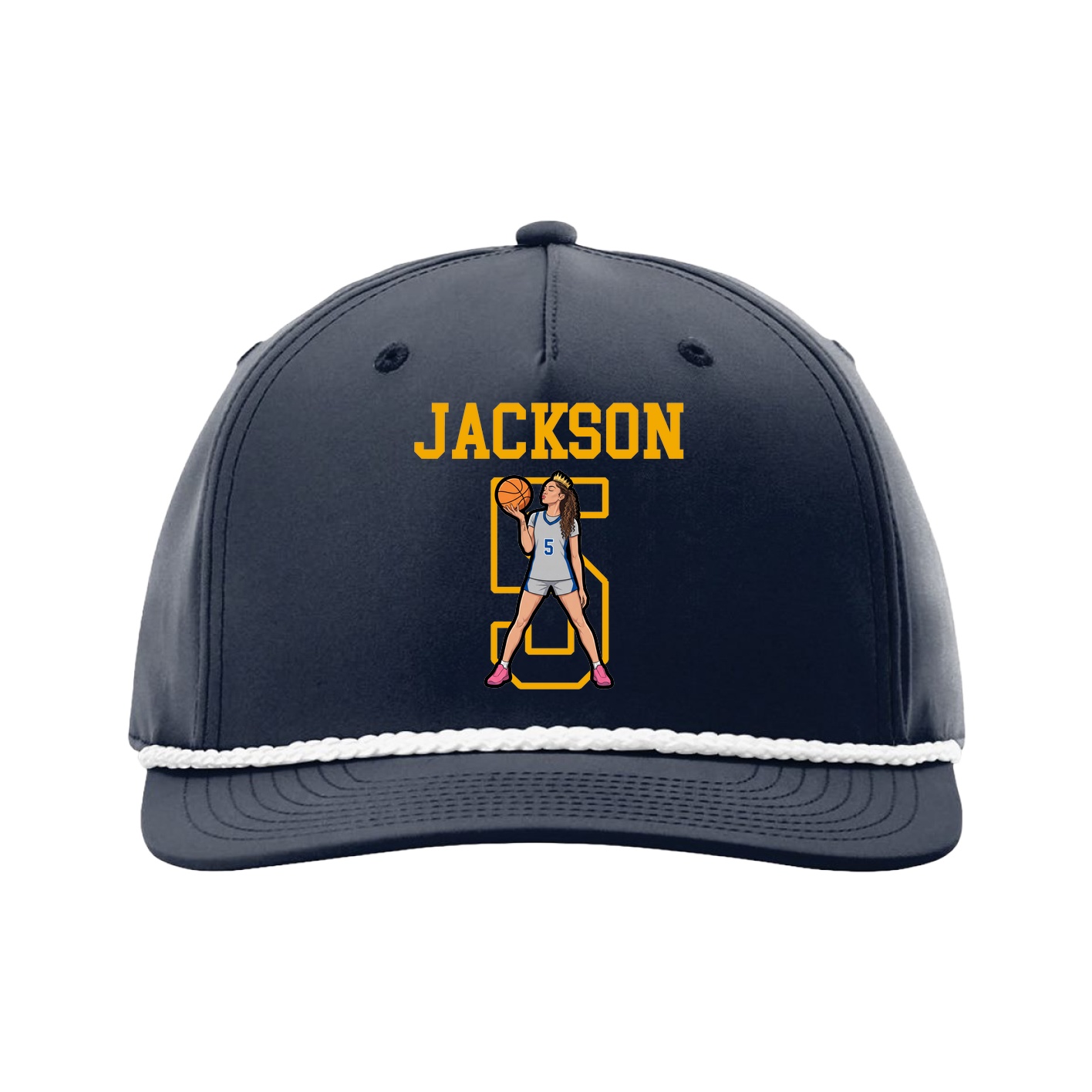 Five-Panel Classic Rope Cap — Shirsey in Navy